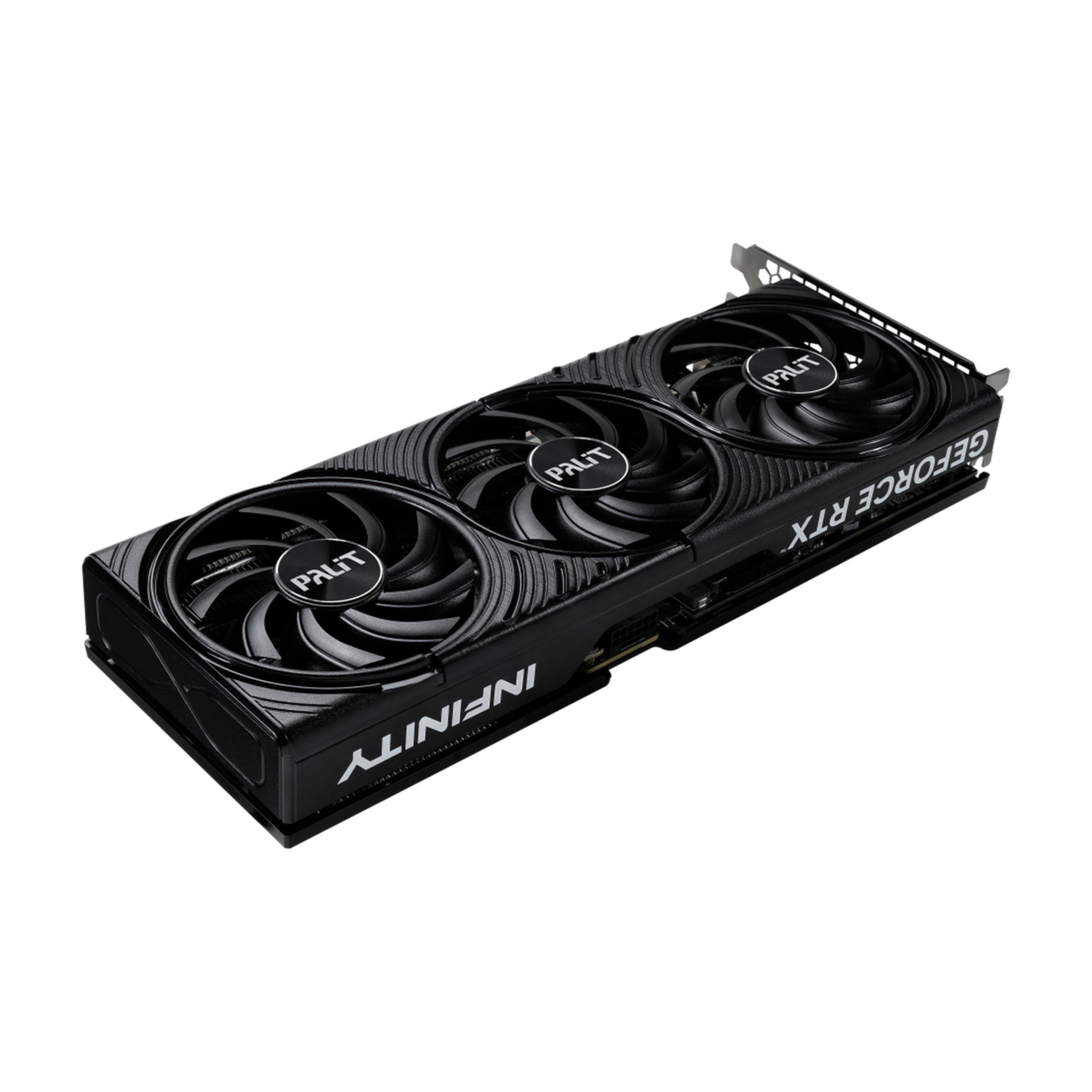 Black - PALIT - GeForce RTX 5070 Infinity 3 OC 12GB GDDR7 Graphics Card PCIe 5.0 Compact Dual Slot Cooling DLSS 4 - 3