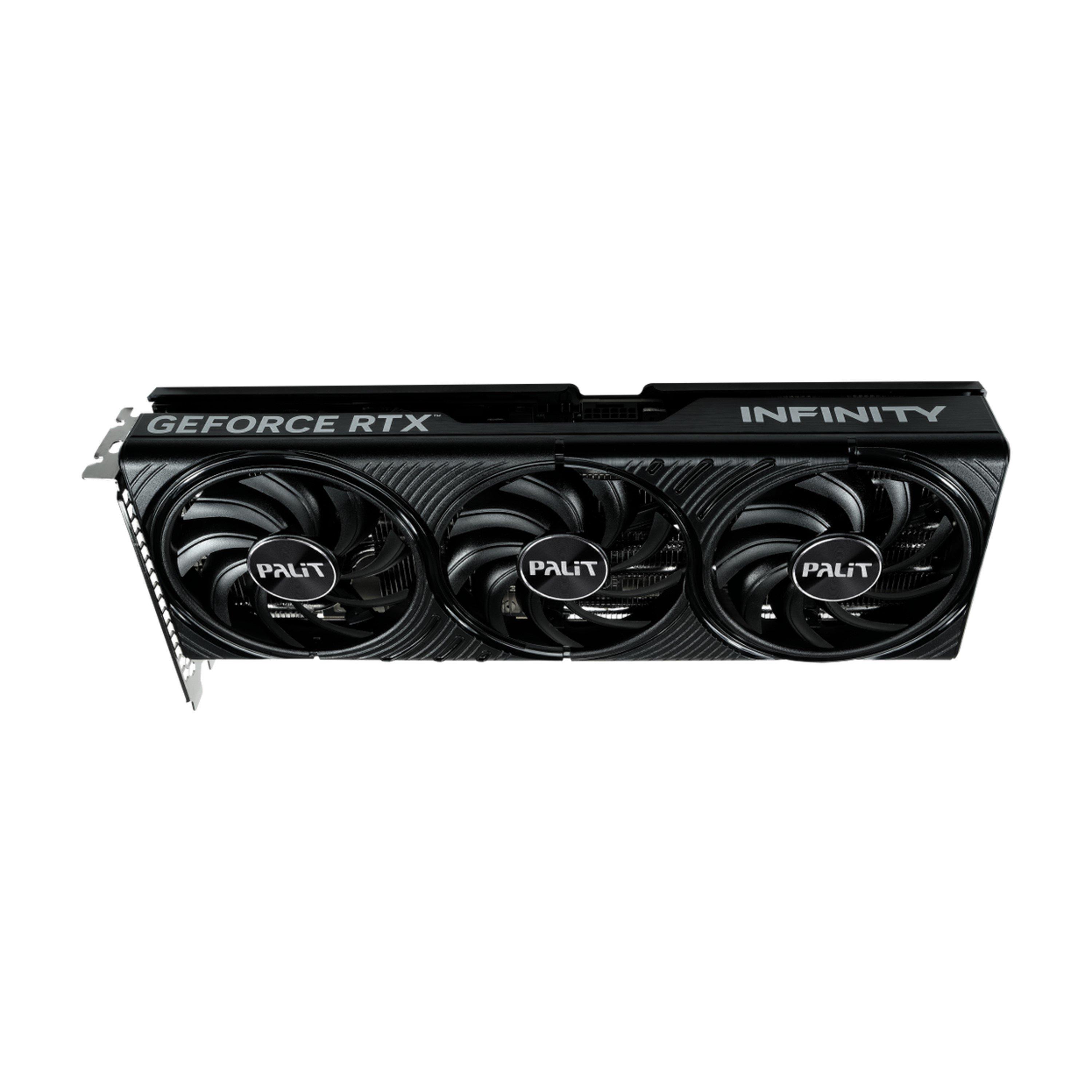 Black - PALIT - GeForce RTX 5070 Infinity 3 OC 12GB GDDR7 Graphics Card PCIe 5.0 Compact Dual Slot Cooling DLSS 4 - 5