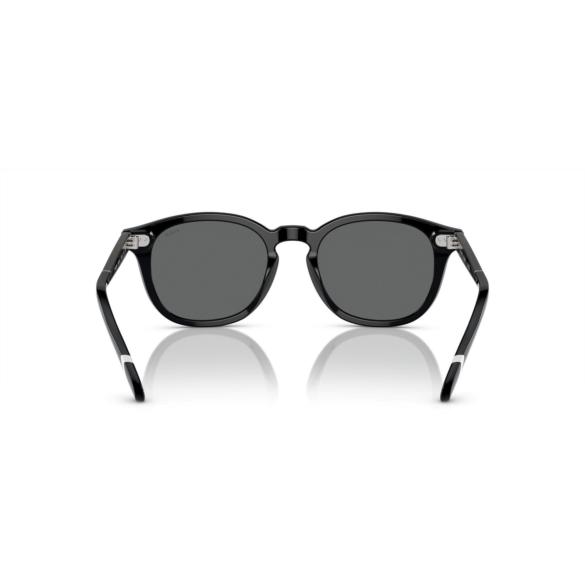 Shiny Black - Polo Ralph Lauren - Men's Oval Sunglasses - 3