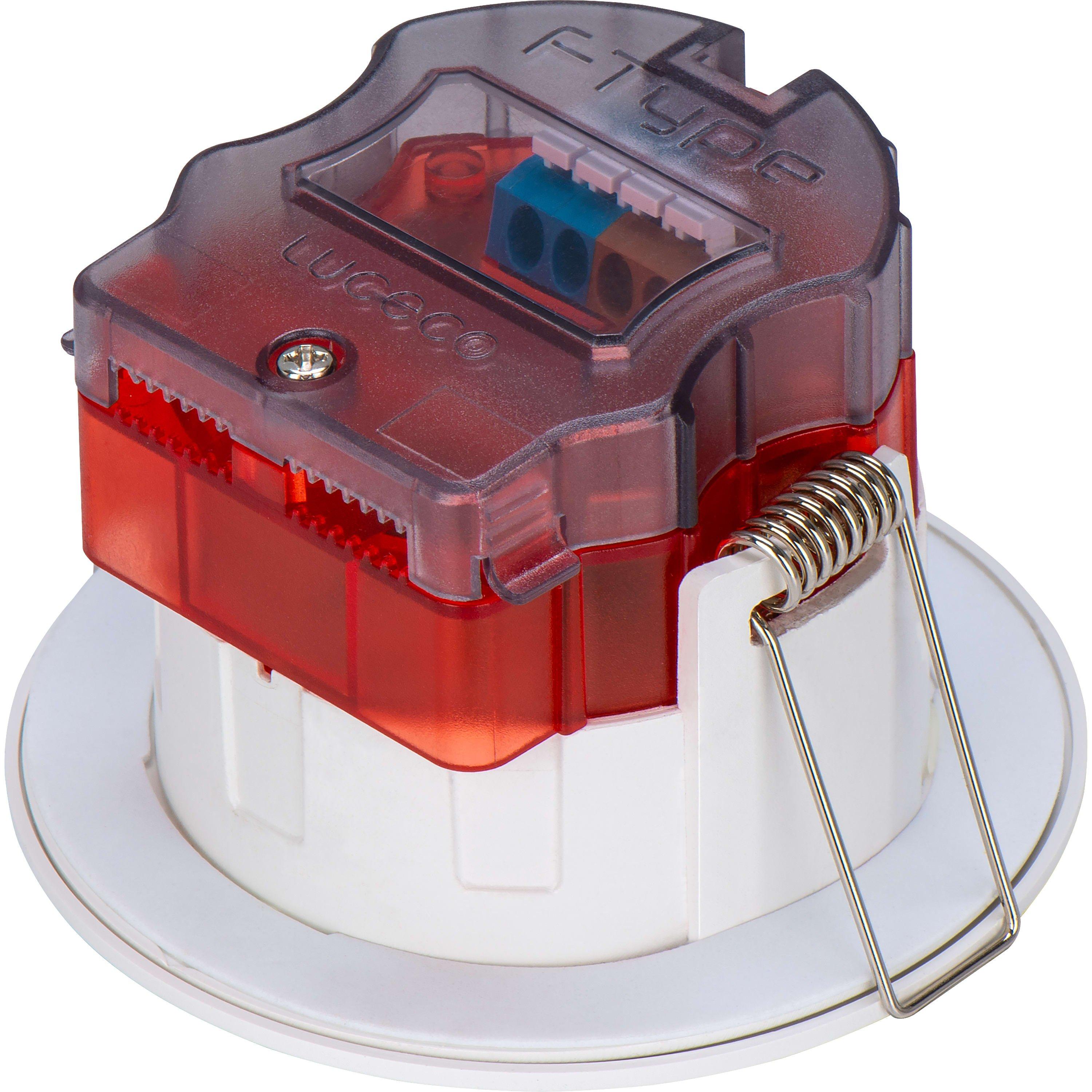 White - Luceco - Luceco Ftype Spot Downlight IP65 4000K 515lm x10 - 6