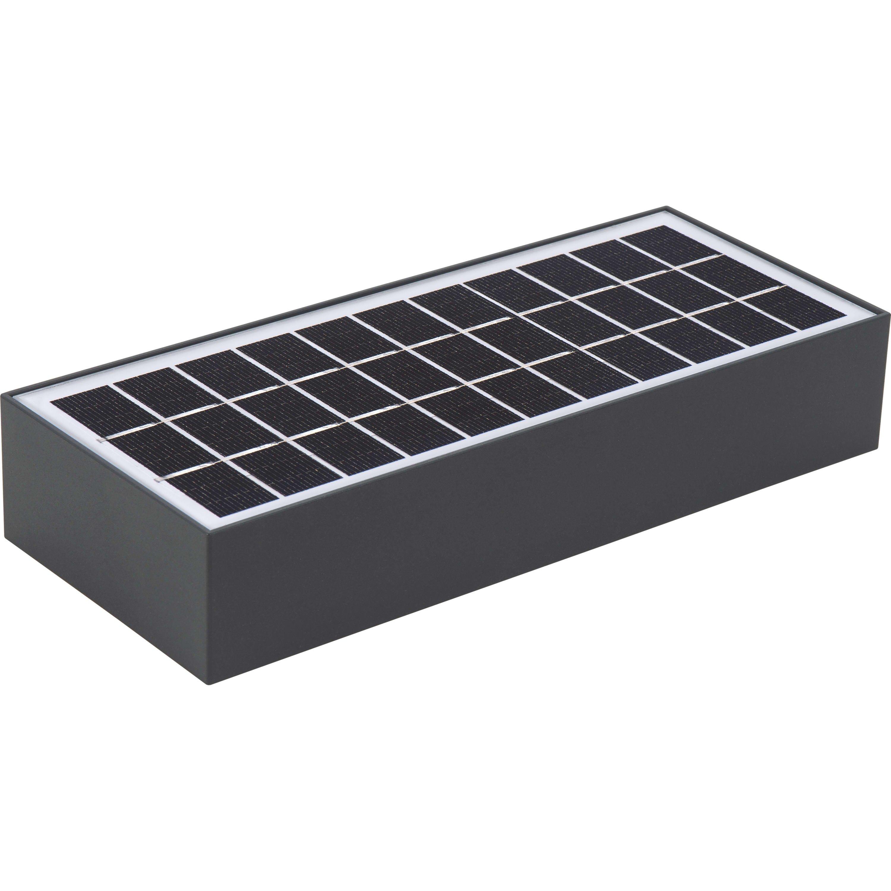Grey - Luceco - Luceco Solar Brick Light with PIR Motion Sensor - 2