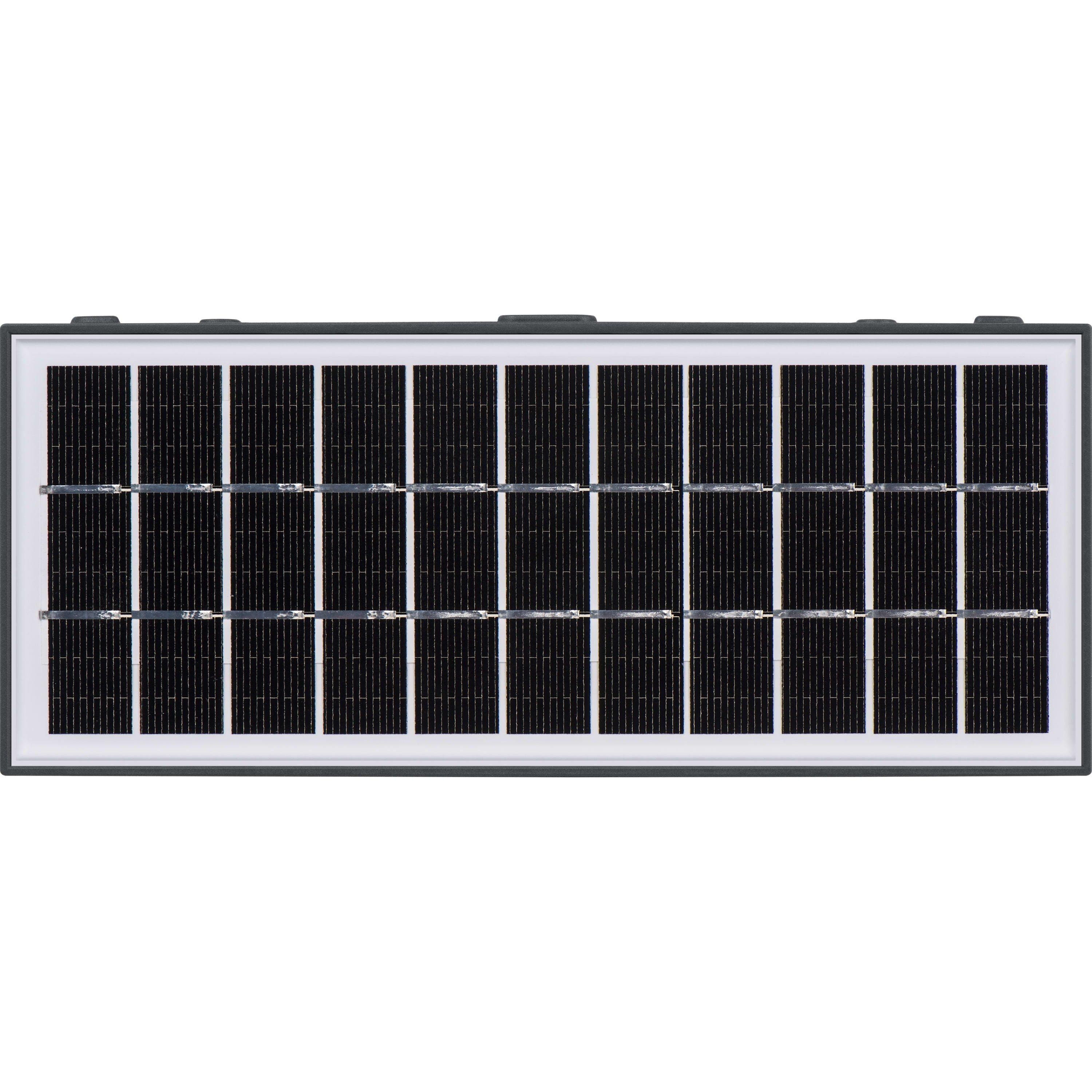 Grey - Luceco - Luceco Solar Brick Light with PIR Motion Sensor - 6