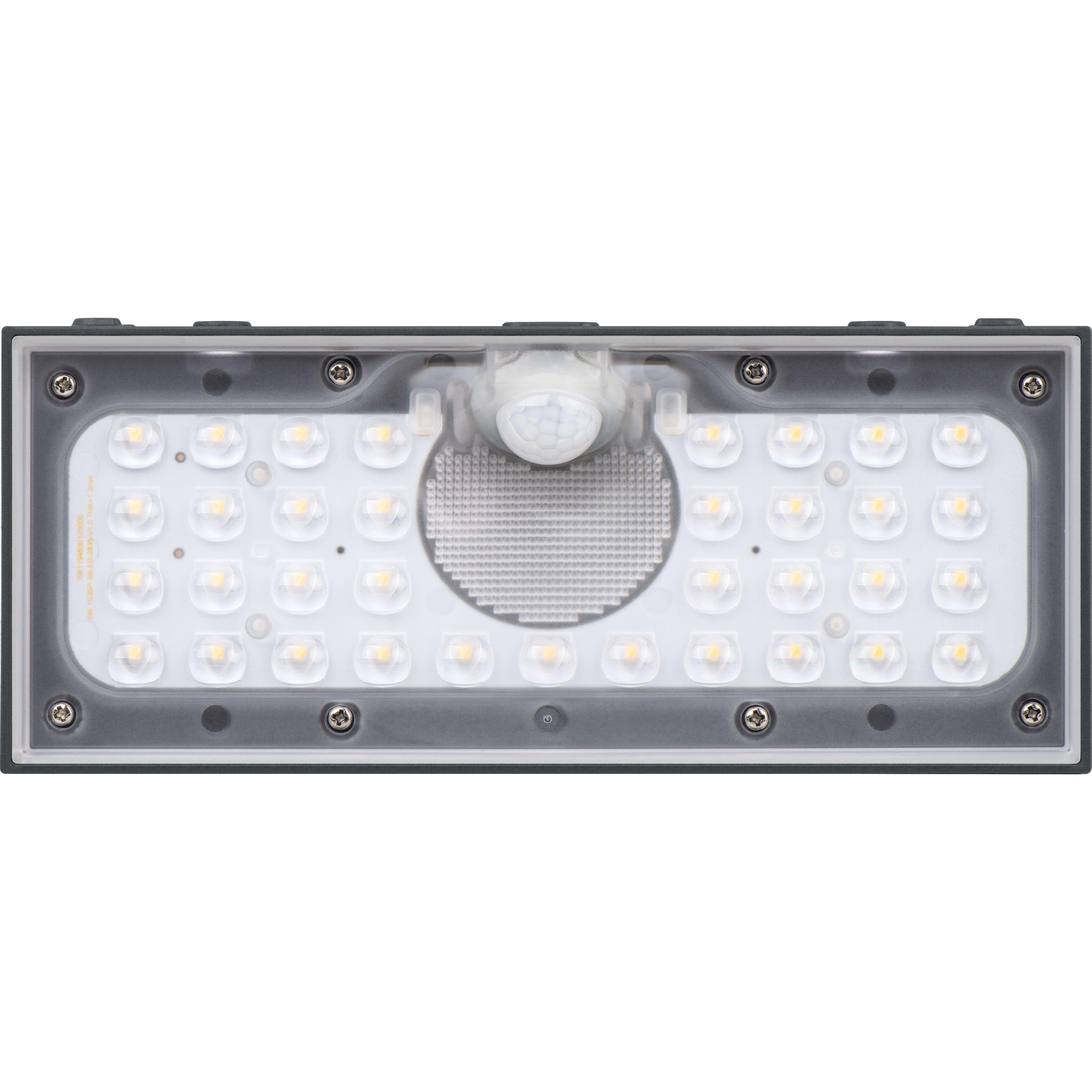 Grey - Luceco - Luceco Solar Brick Light with PIR Motion Sensor - 7