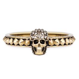 Alexander McQueen Pave Skull Ring