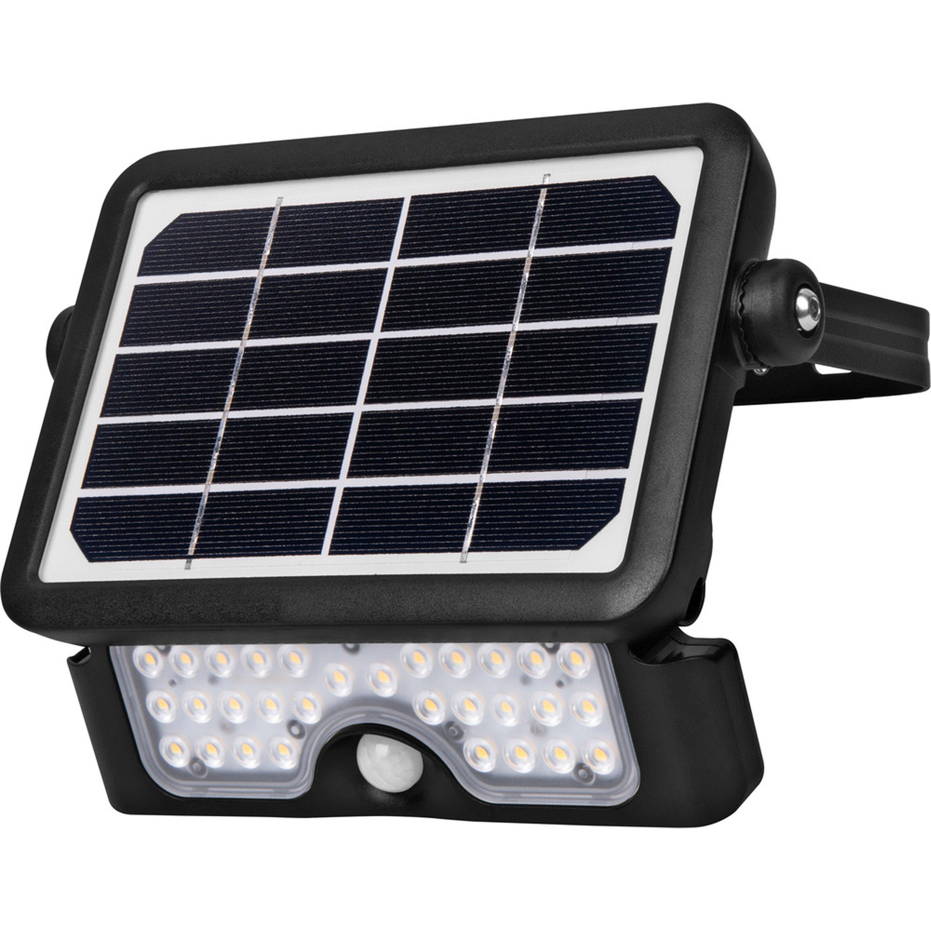 Black - Luceco - Solar Guardian PIR Motion Sensor Floodlight - 3