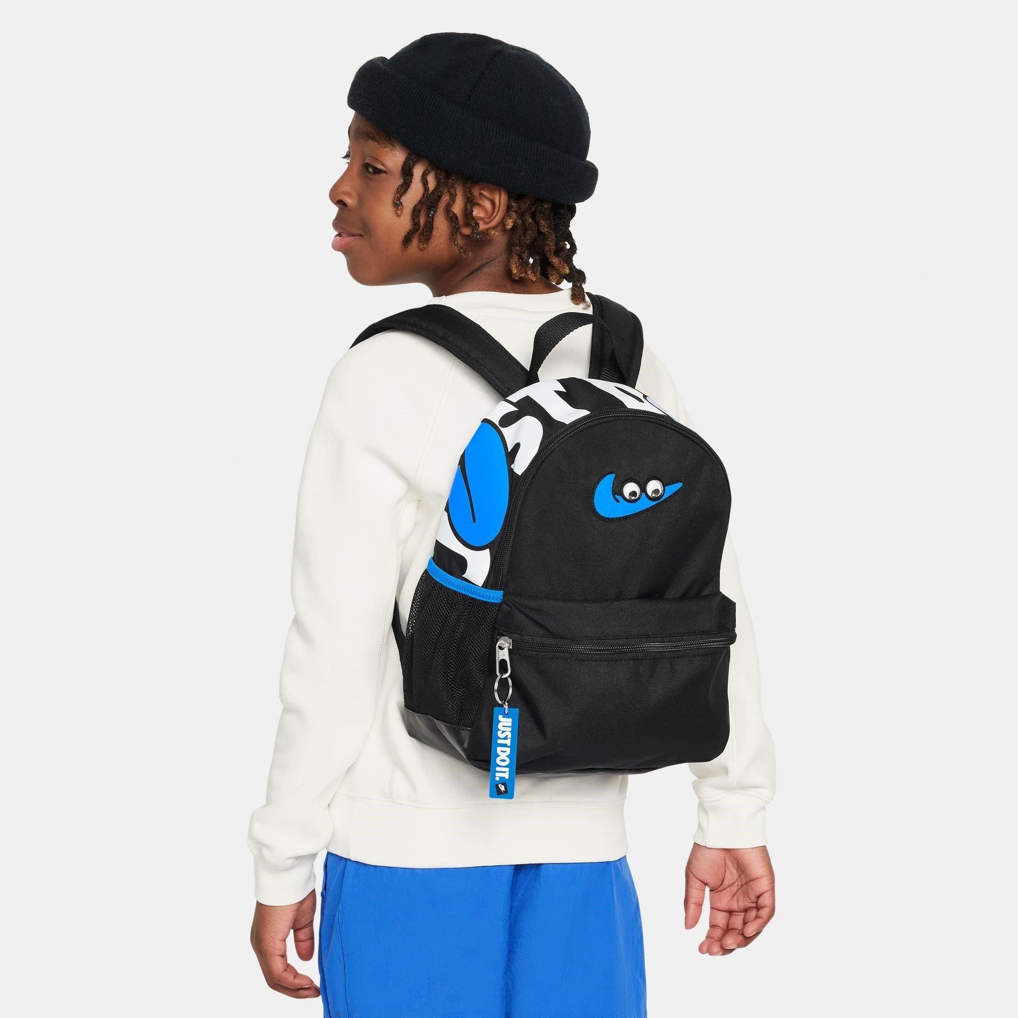 Blk/Photo Blue - Nike - Brasilia Swooshy Juniors Mini Backpack - 3