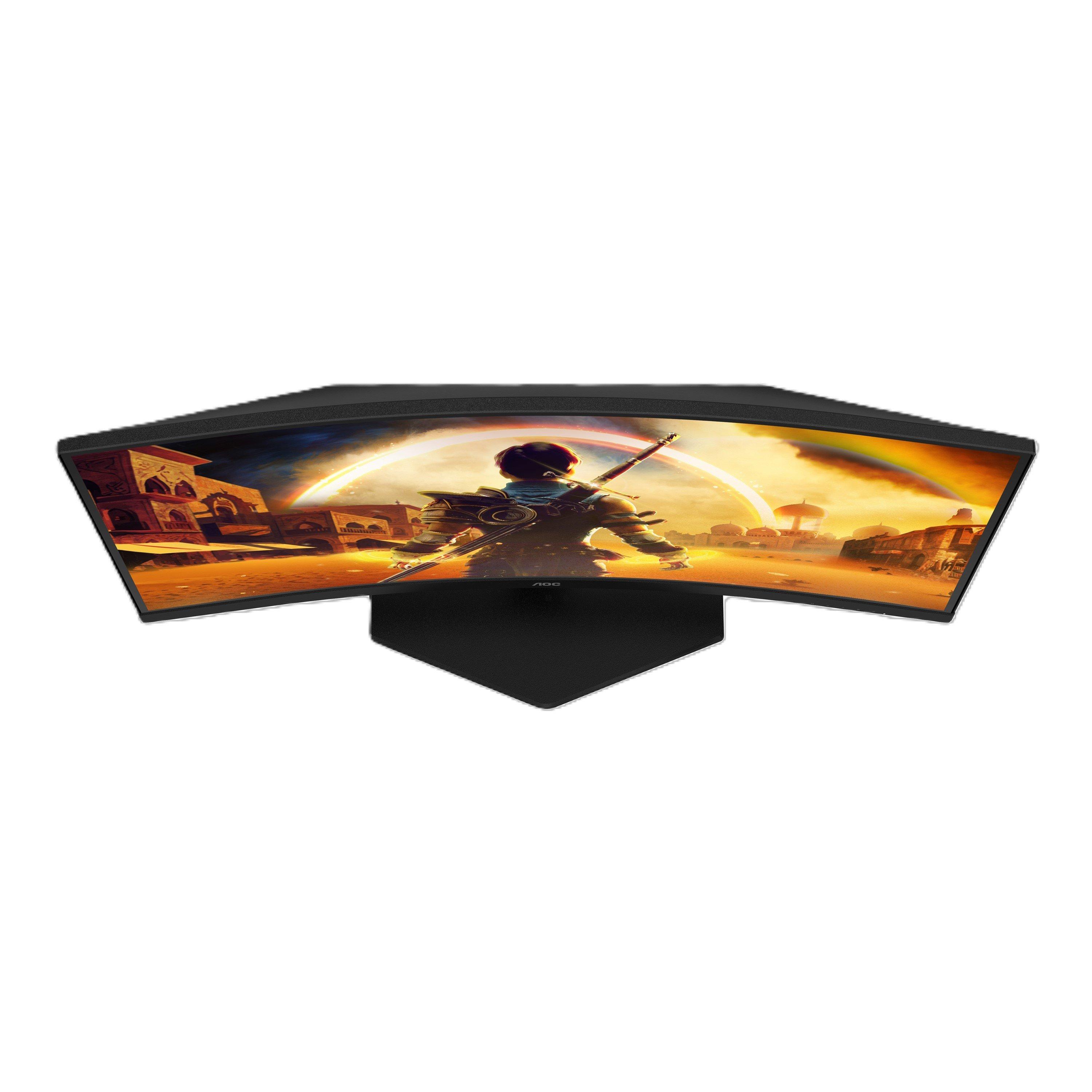 Black - AOC - 27 Full HD Fast VA 240Hz (260Hz OC) Gaming Monitor Black/Red - 4