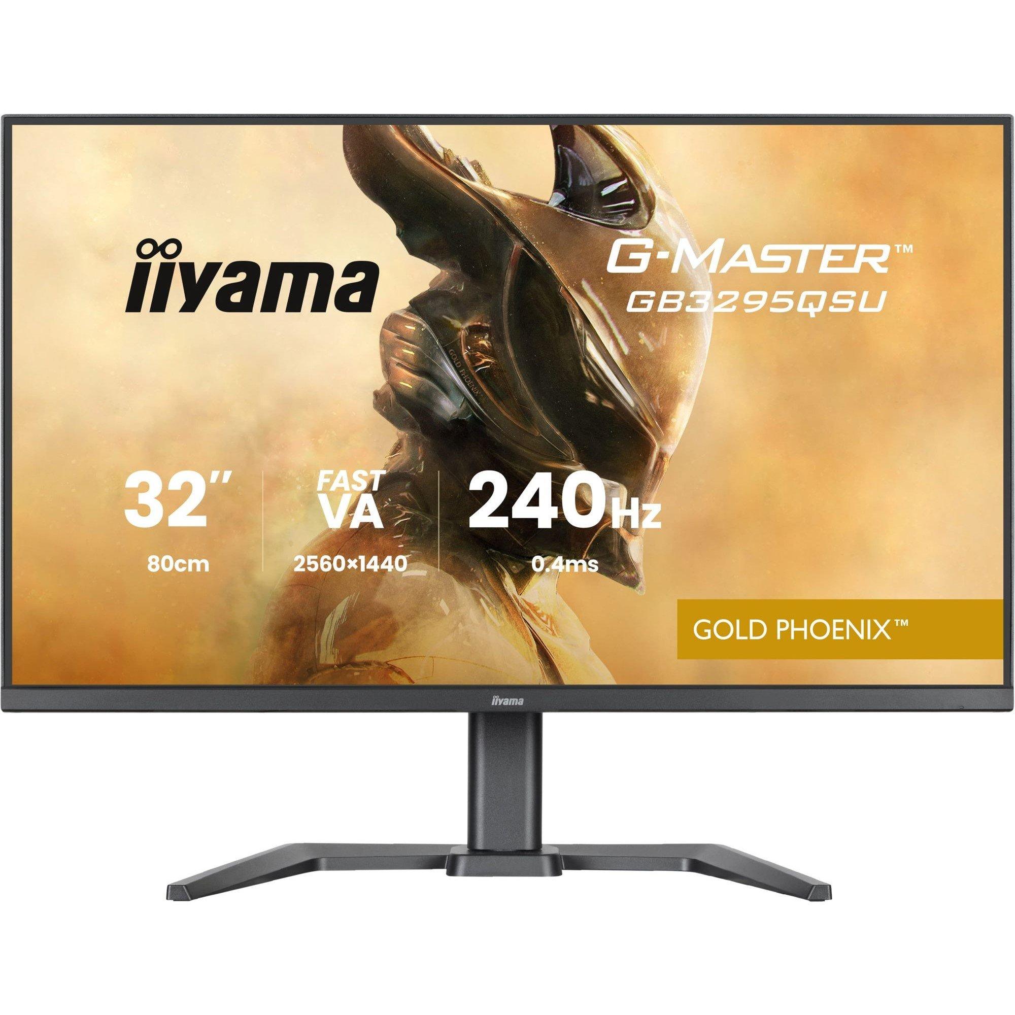 Black - iiyama - G-Master GB3295QSU-B1 32 inch 240Hz QHD 0.4ms 4 x USB Hub Monitor - 1