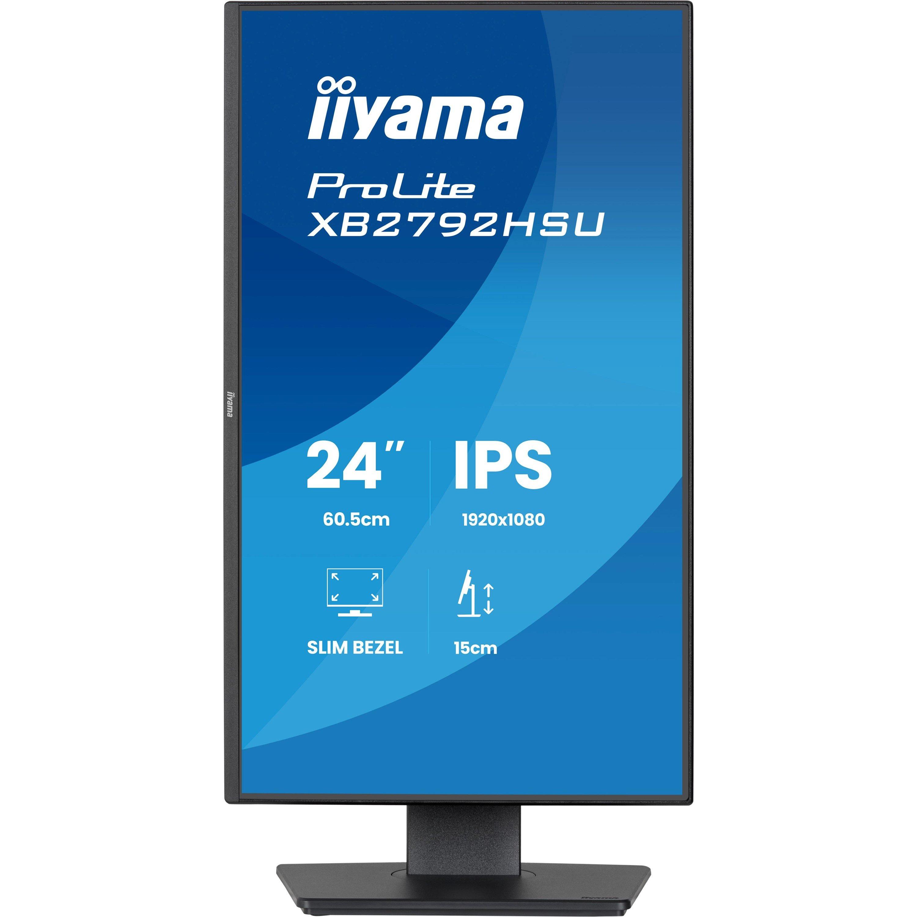 Black - iiyama - XB2492HSU-B1 24 inch Eco IPS 120Hz 1ms Full HD Monitor - 2