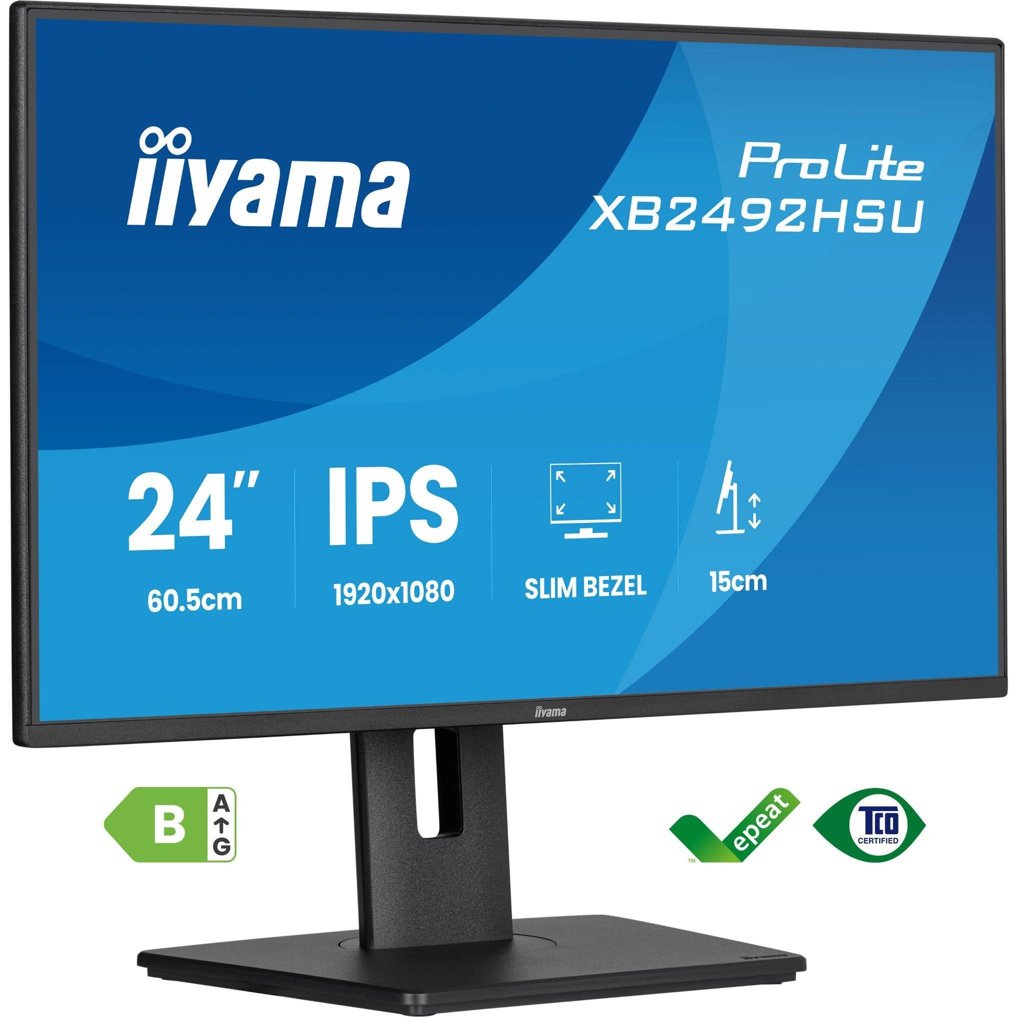 Black - iiyama - XB2492HSU-B1 24 inch Eco IPS 120Hz 1ms Full HD Monitor - 3