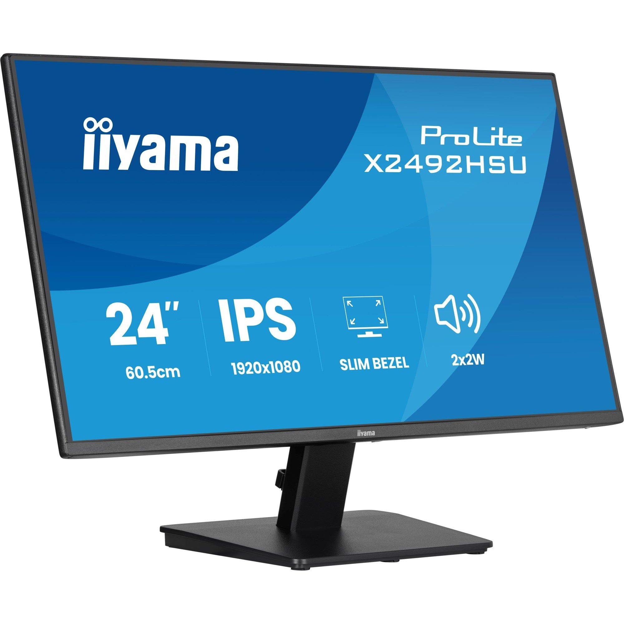 Black - iiyama - X2492HSU-B1 24 inch Eco IPS 120Hz 1ms Full HD Monitor - 3