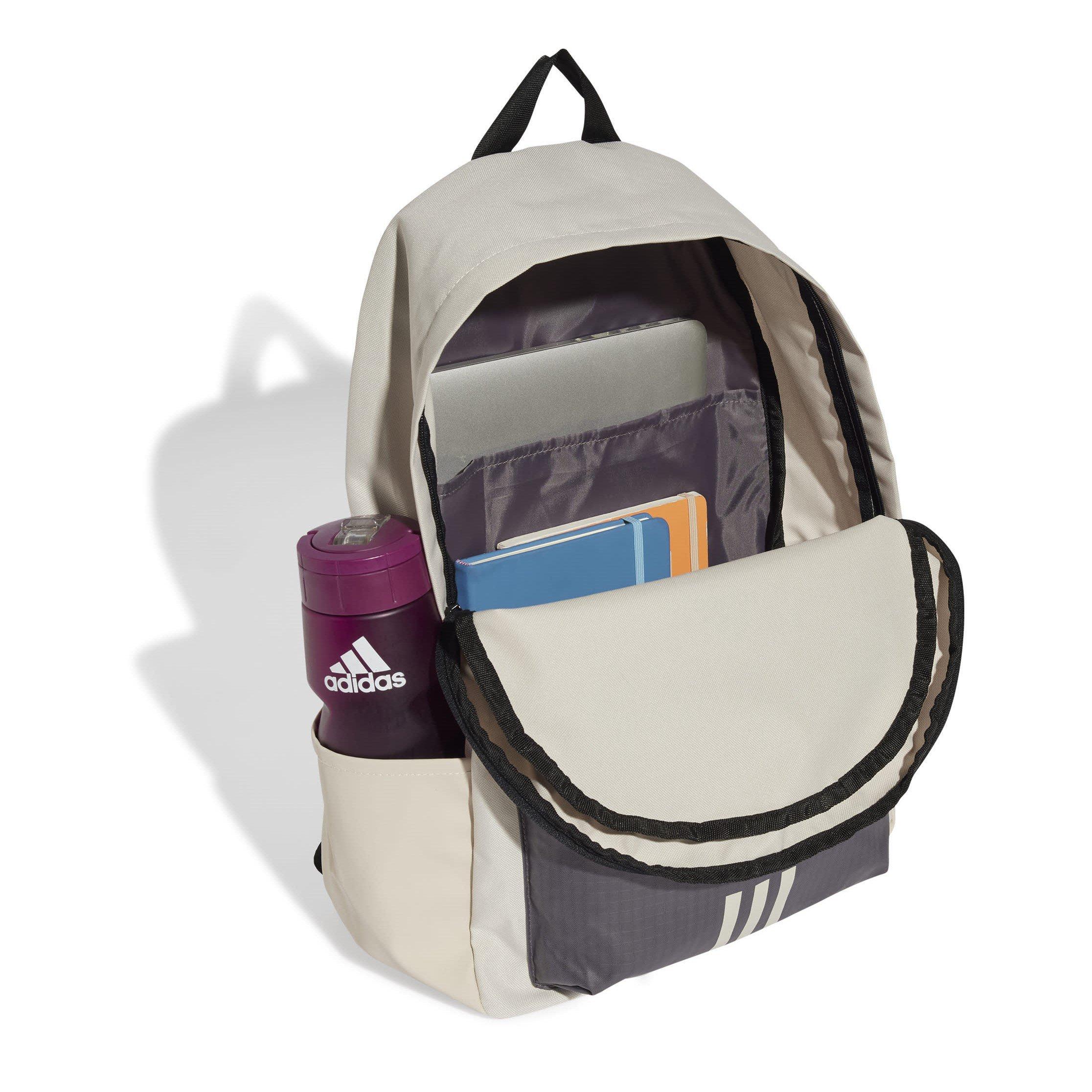 Alumina/Black - adidas - Classic Badge of Sport 3 Stripes Backpack - 4