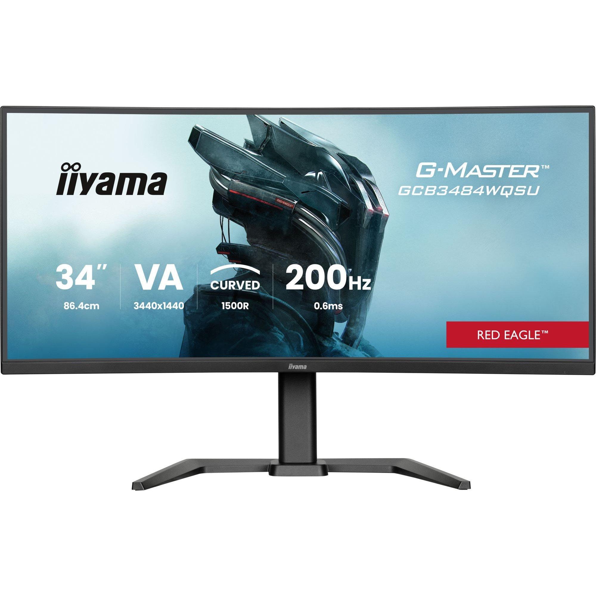 iiyama | G-Master GCB3484WQSU-B2 34 inch 200Hz Curved UWQHD 0.4ms ...