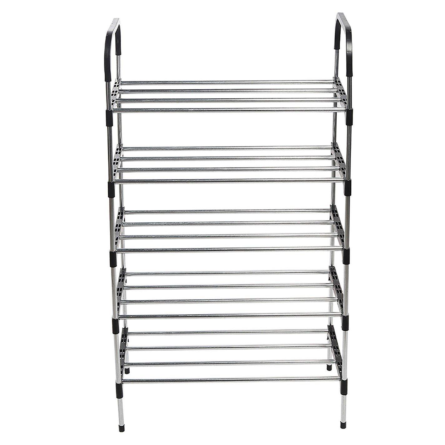 Black - Kabinet UK - 5-Tier Stackable Shoe Rack - 3