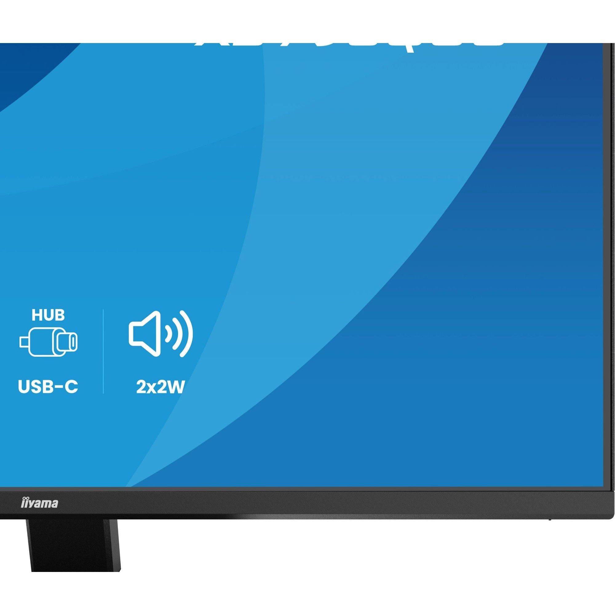 Black - iiyama - ProLite X2793QSU-B1 27 Quad HD IPS 75Hz 1ms Monitor with Speakers - 3