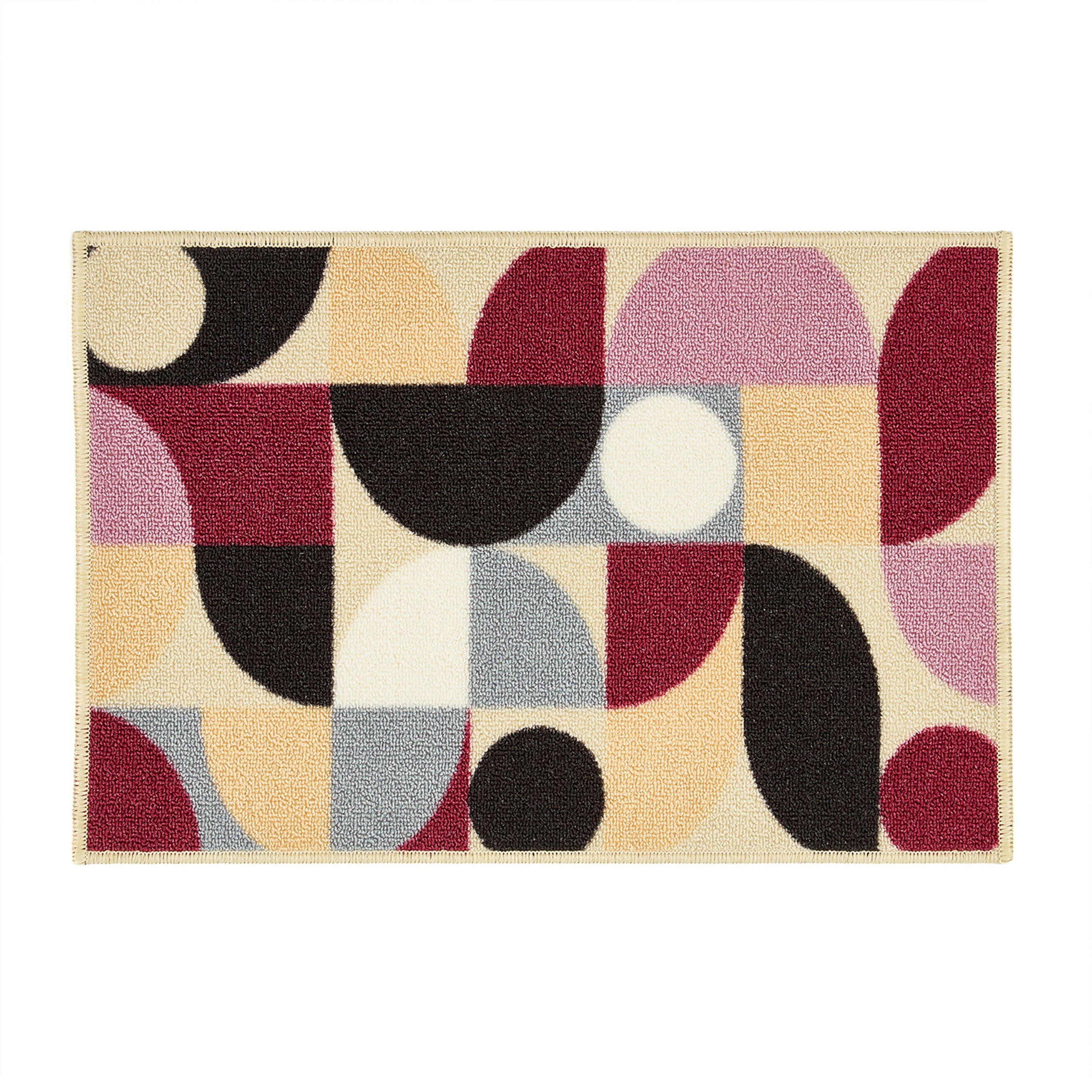 Beige - My Mat - Printed Loop Purple Geo 2pcs - 2