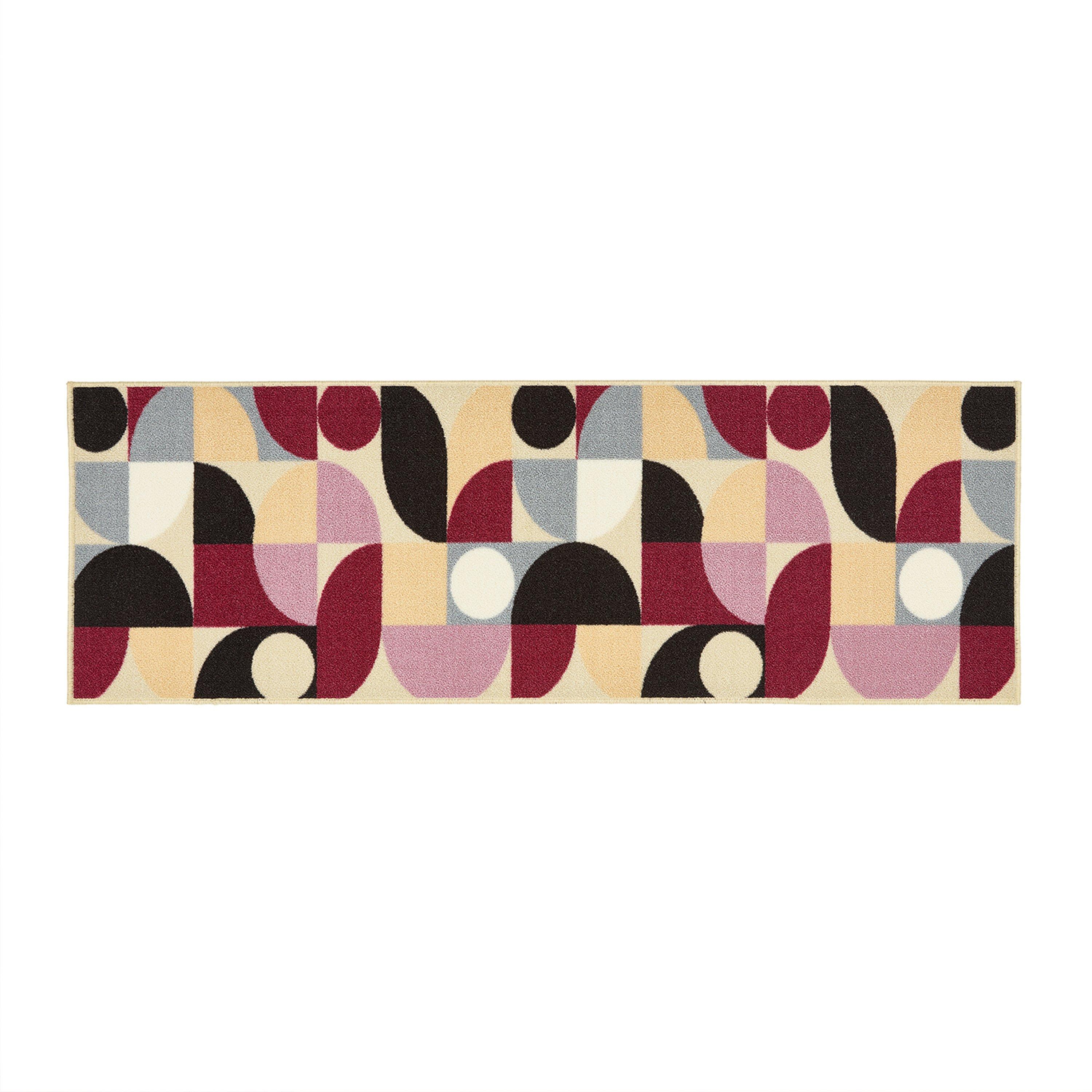 Beige - My Mat - Printed Loop Purple Geo 2pcs - 3