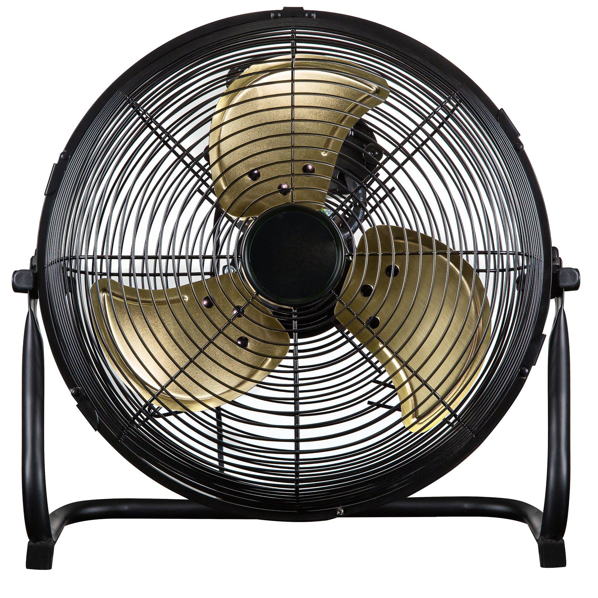 Brushed Gold - Russell Hobbs - RHGF1221BG 12” High Velocity Floor Fan - 1