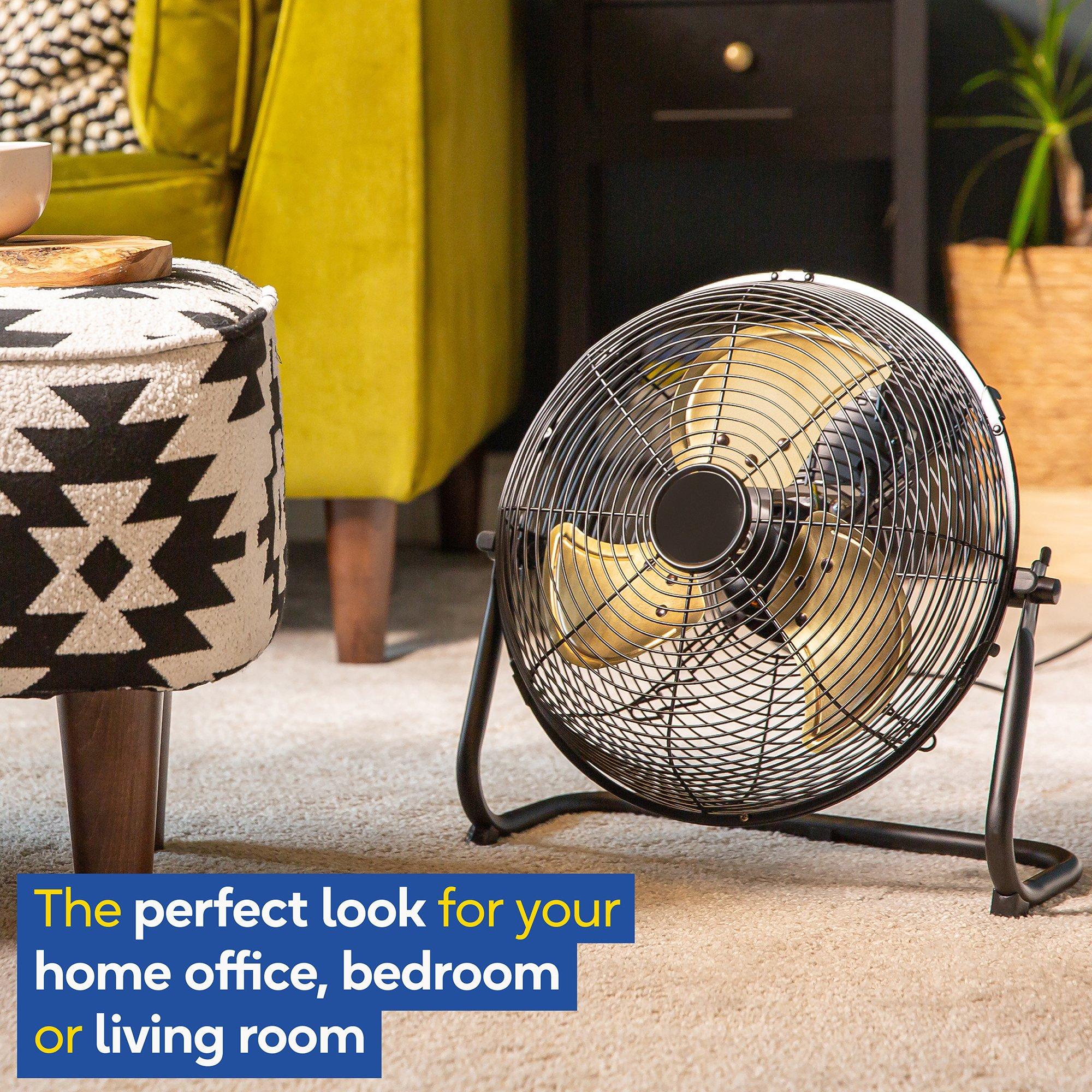 Brushed Gold - Russell Hobbs - RHGF1221BG 12” High Velocity Floor Fan - 4