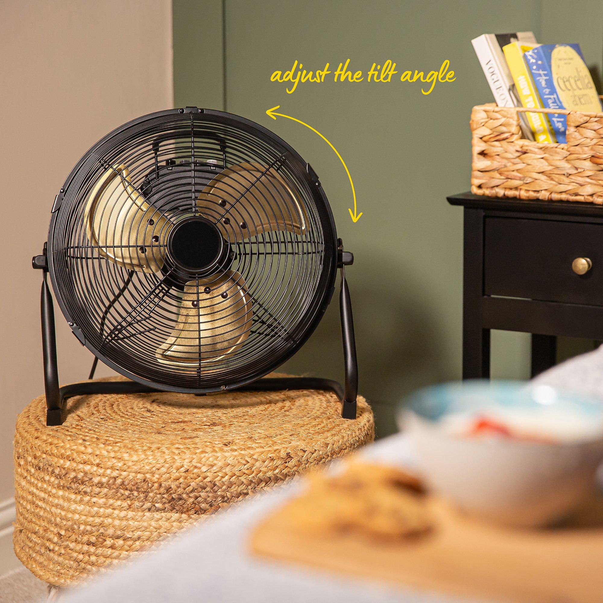 Brushed Gold - Russell Hobbs - RHGF1221BG 12” High Velocity Floor Fan - 5