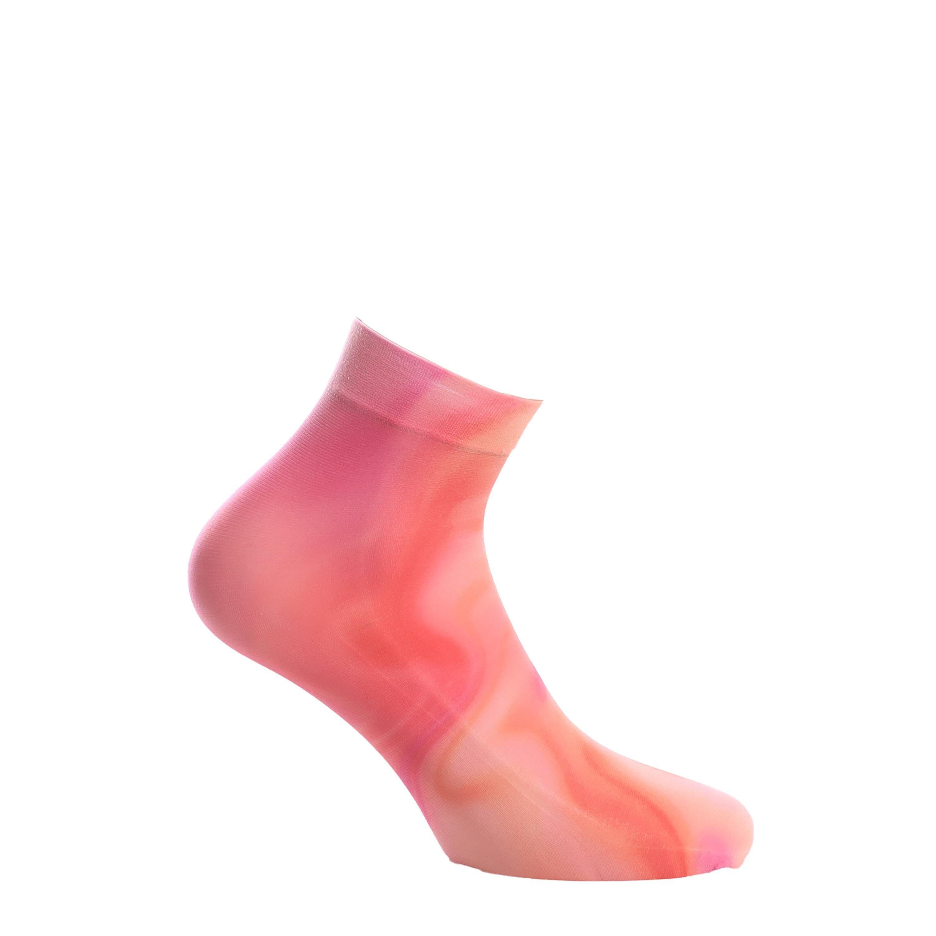 Pink - Happy Socks - Mia Print Ankle Socks - 2