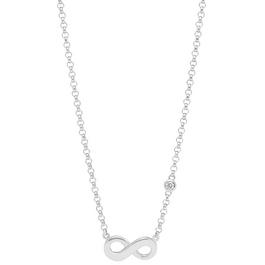 Fossil Sterling Infinite Love Sterling Silver Boxed Necklace JFS00394040