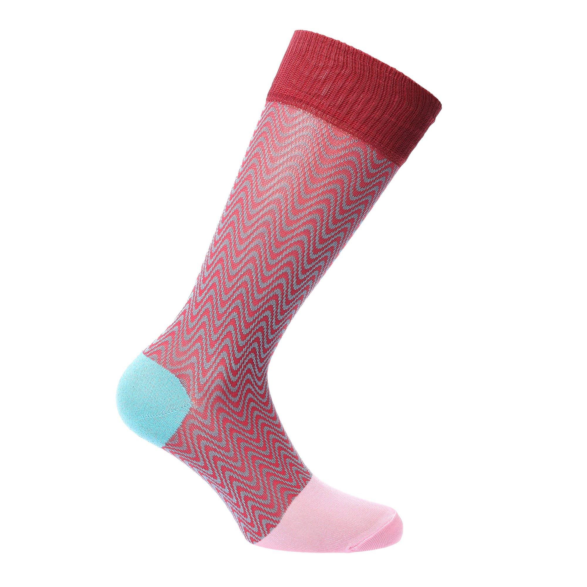 Pink - Happy Socks - Lucia Mid High Socks - 1