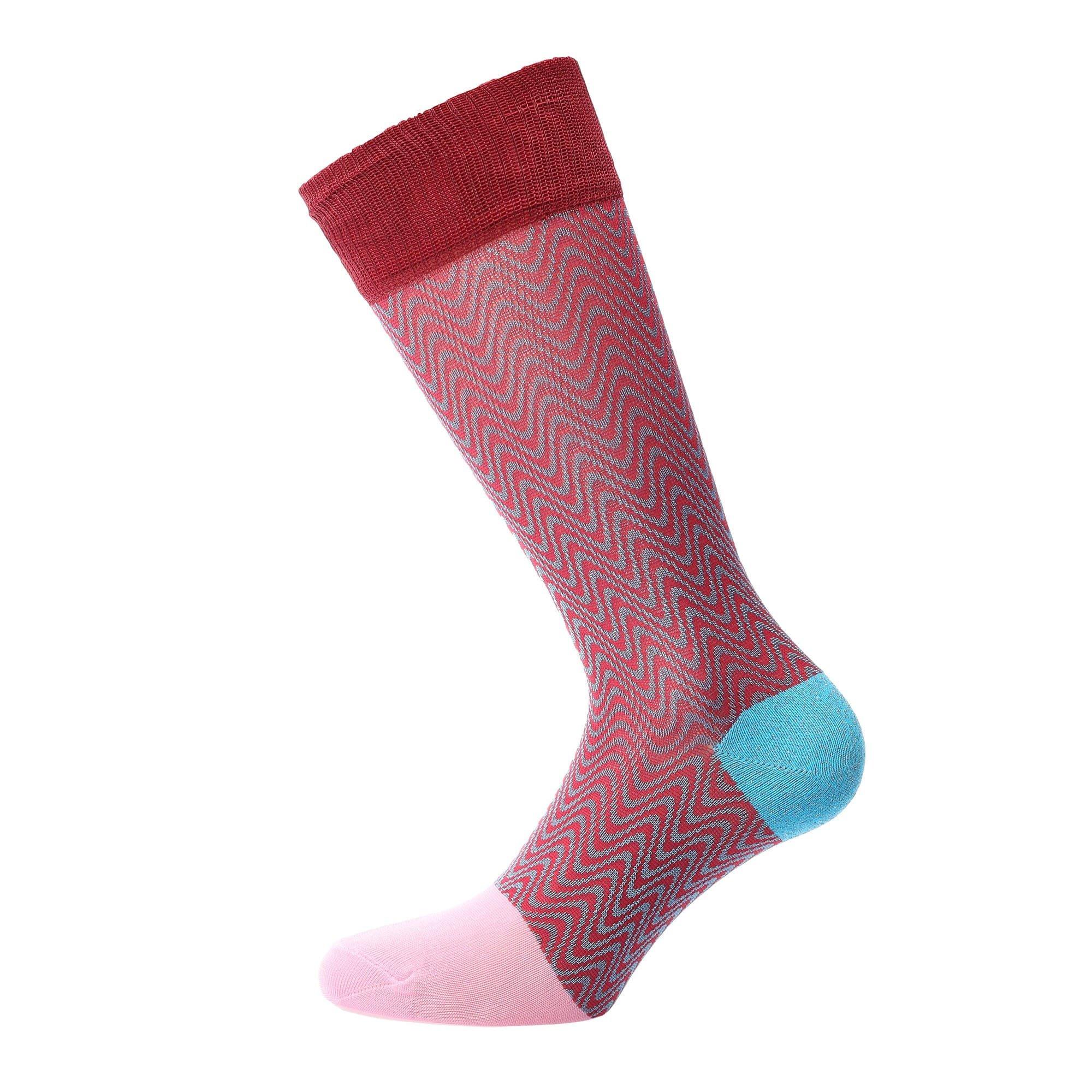 Pink - Happy Socks - Lucia Mid High Socks - 2