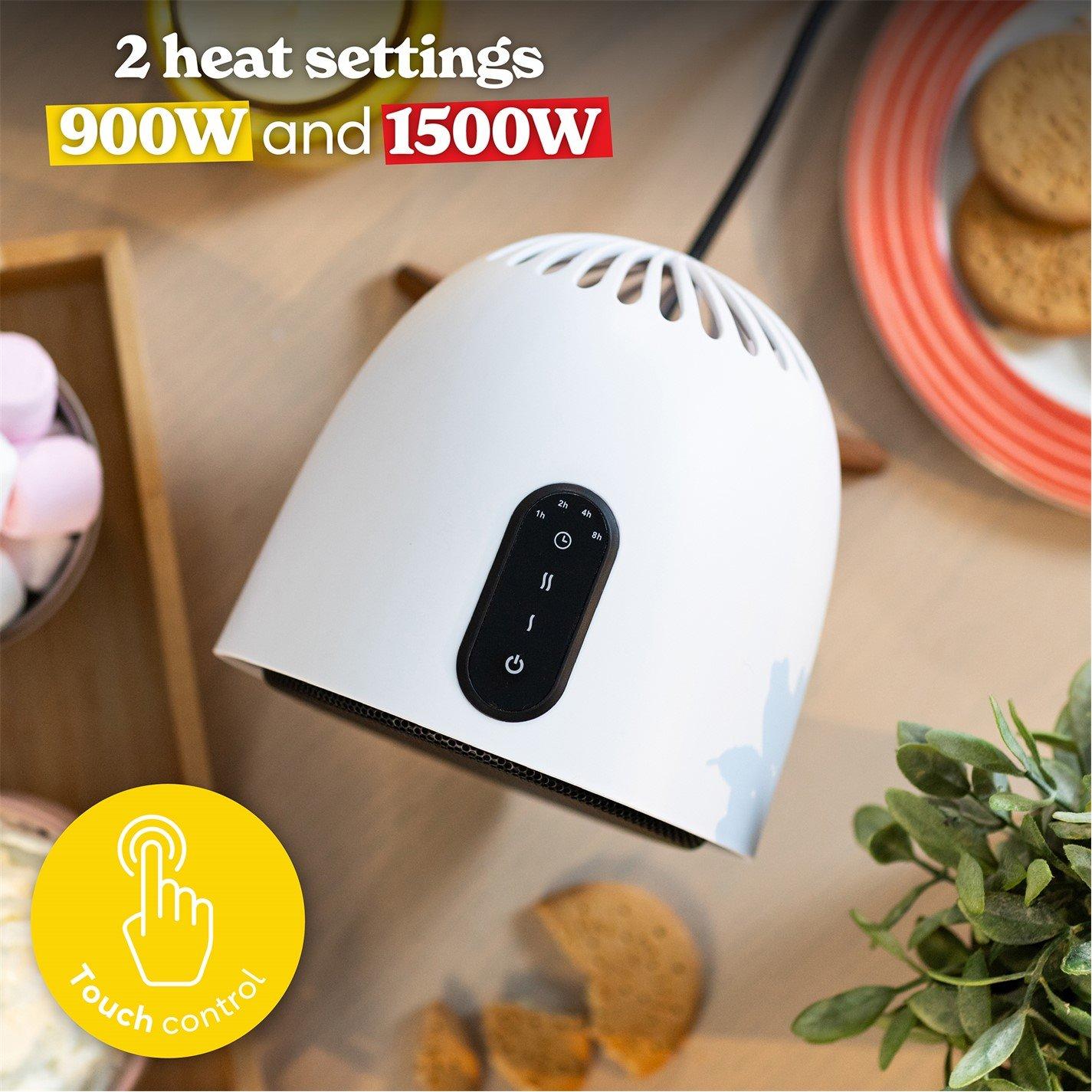 White - Russell Hobbs - RHMCH1009-SCA 1.5kw Tripod Mini Ceramic Heater - 5