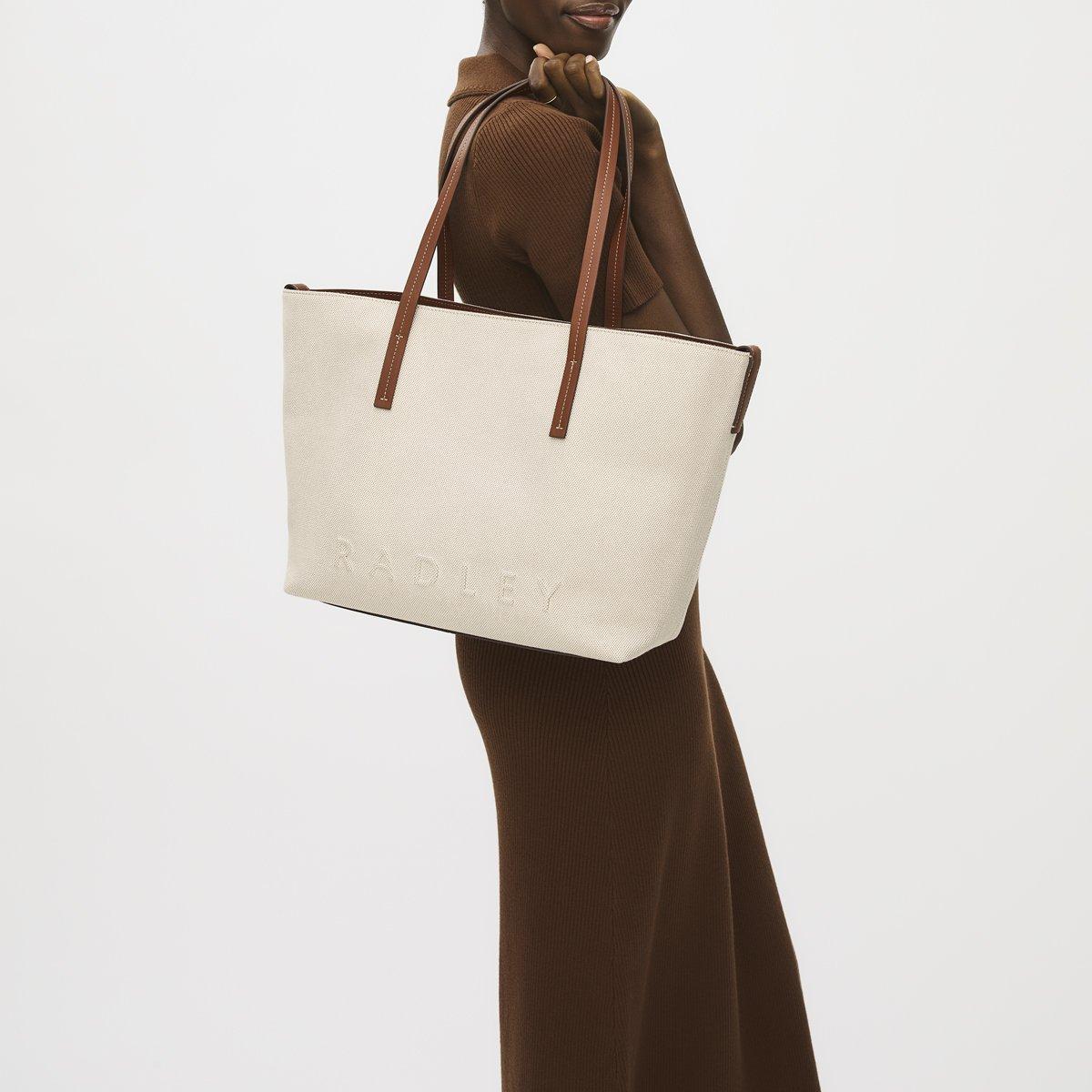 NATURAL - Radley - DUKES PLACE LARGE ZIPTOP TOTE - 6