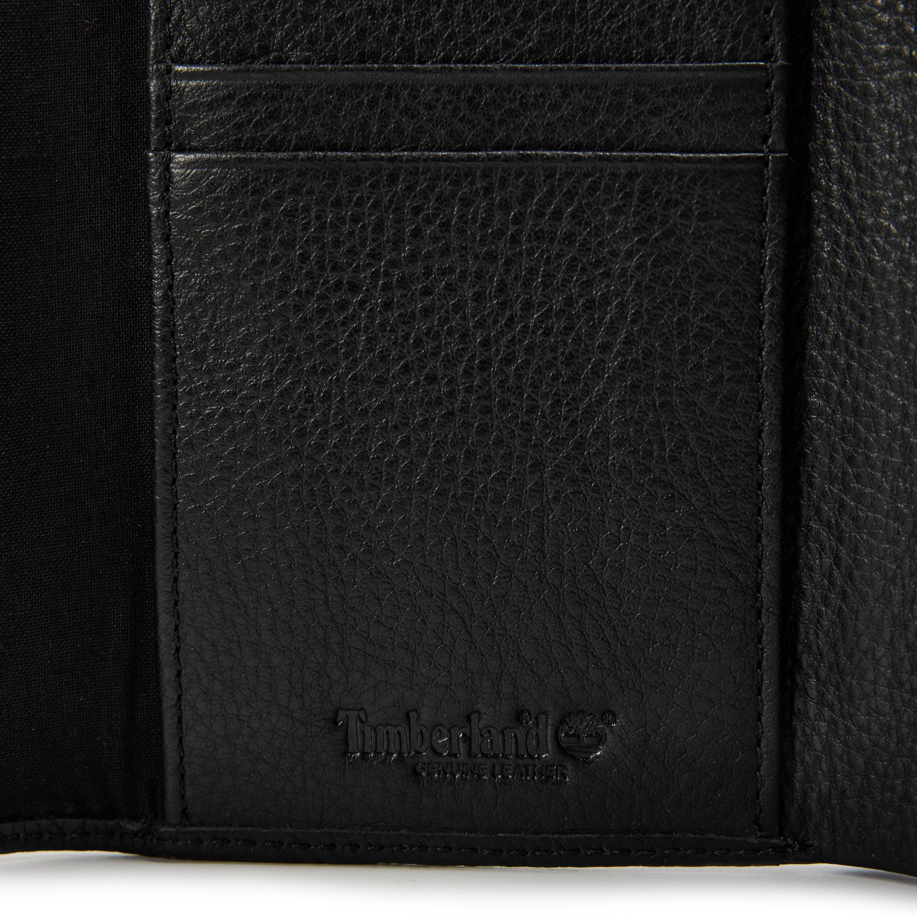 Black - Timberland - Wallet With Flap Billfold Wallet - 3