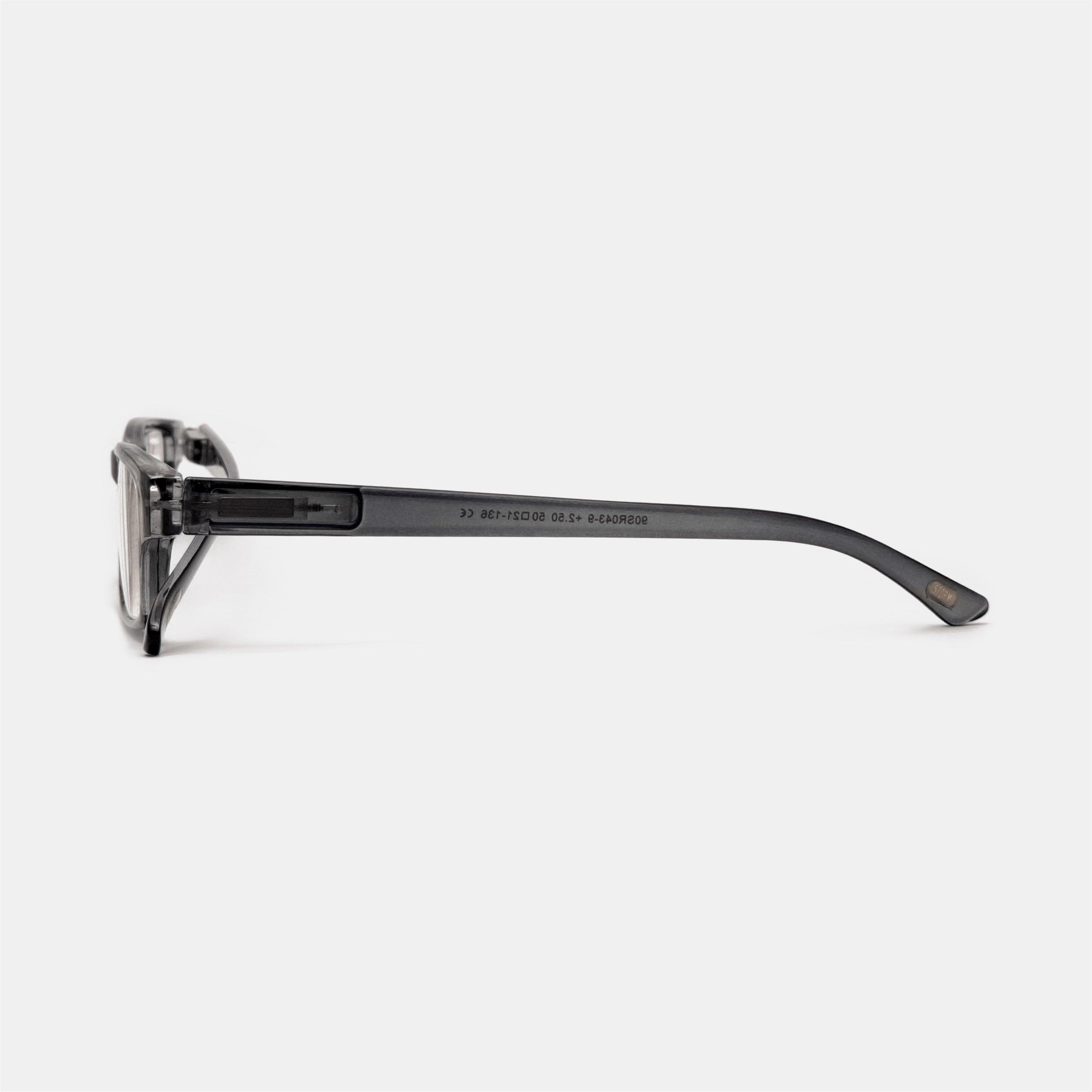 Grey - Storm - Rectangle Ready Reader Reading Glasses - 2