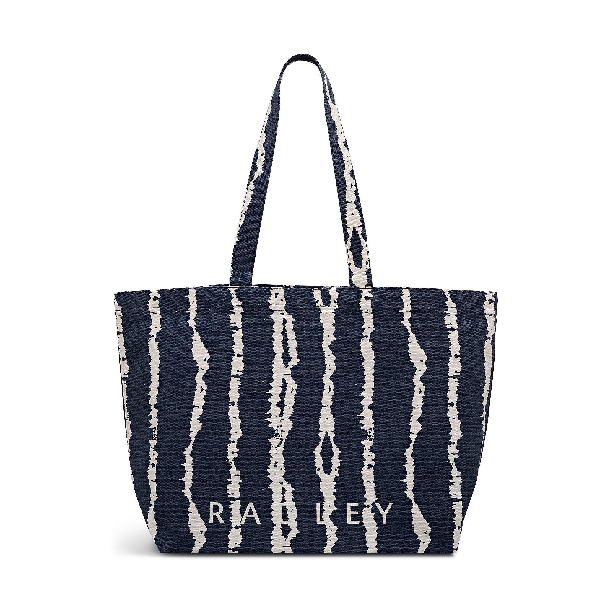 NAVAL - Radley - TIE DYE STRIPE LARGE EAST WEST OPEN TOP TOTE - 1