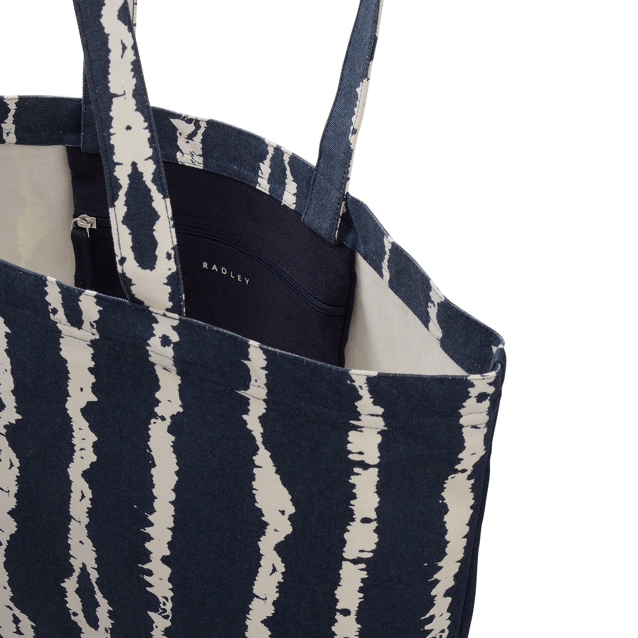 NAVAL - Radley - TIE DYE STRIPE LARGE EAST WEST OPEN TOP TOTE - 3