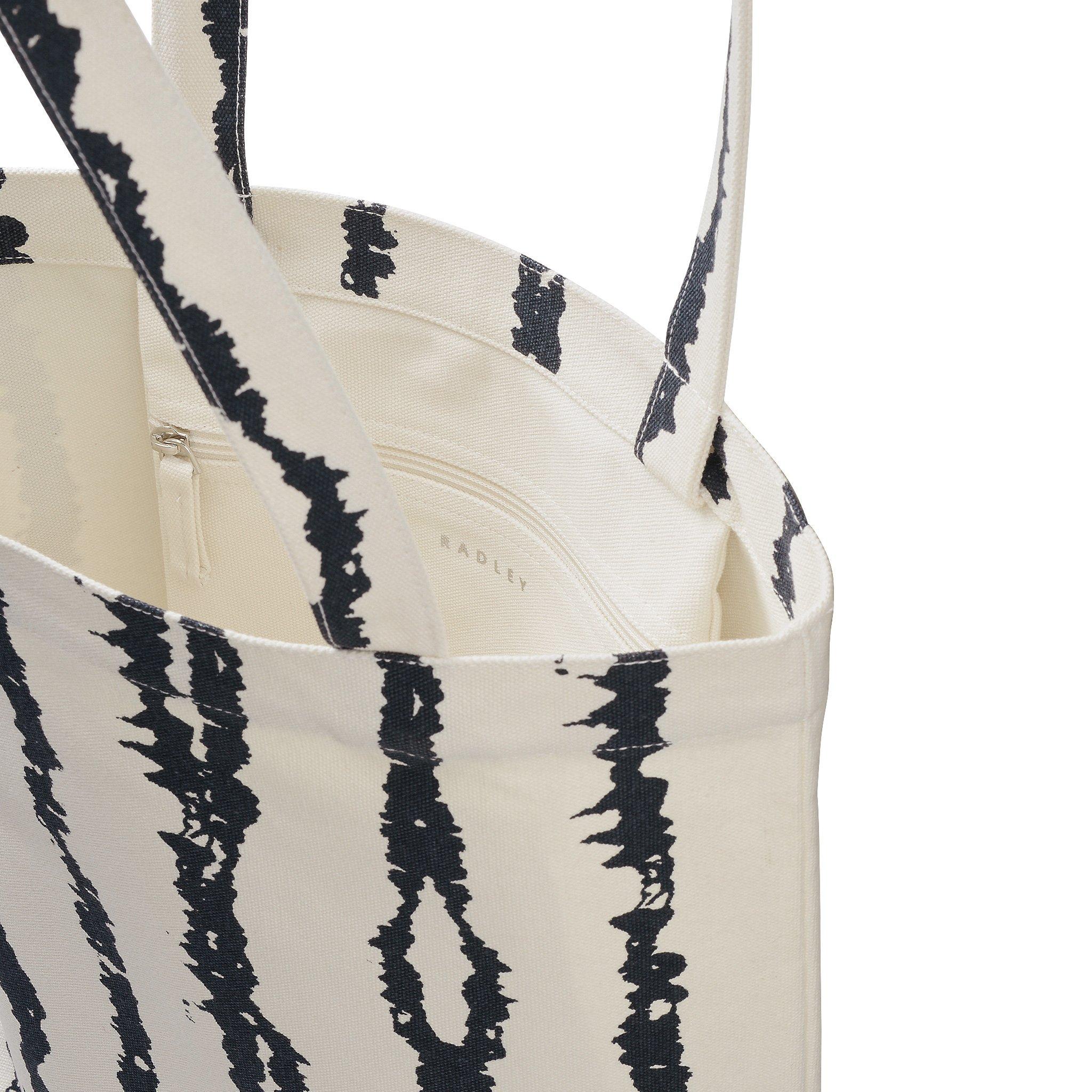 NATURAL - Radley - TIE DYE STRIPE MEDIUM OPEN TOP TOTE - 3