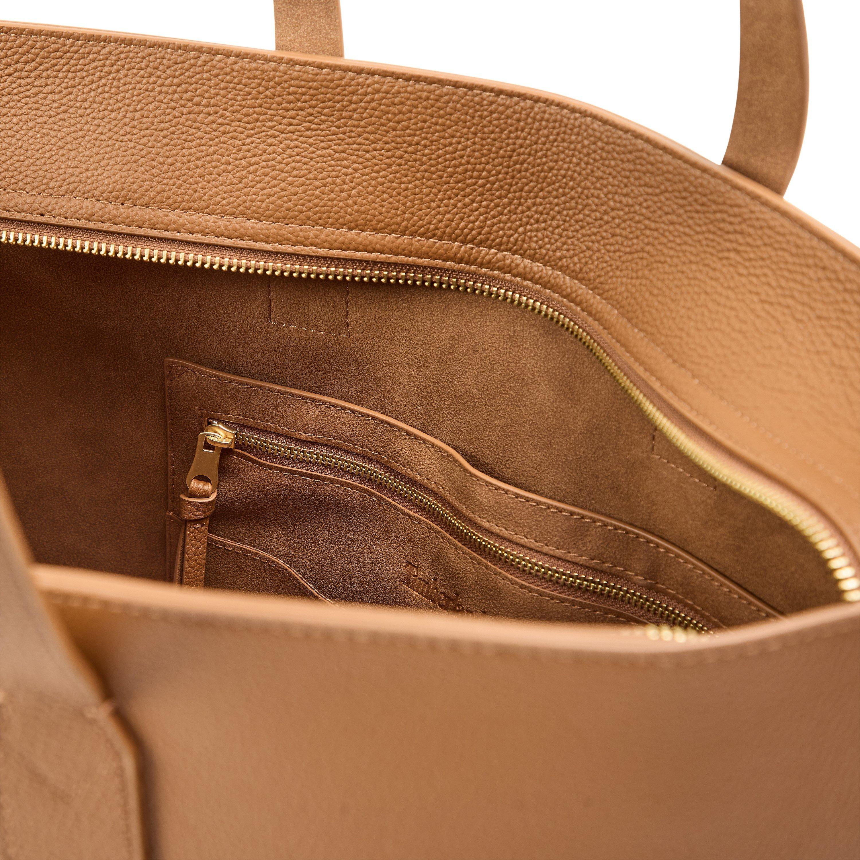 Saddle - Timberland - Timberland Tuckerman Leather Tote Bag Saddle - 3