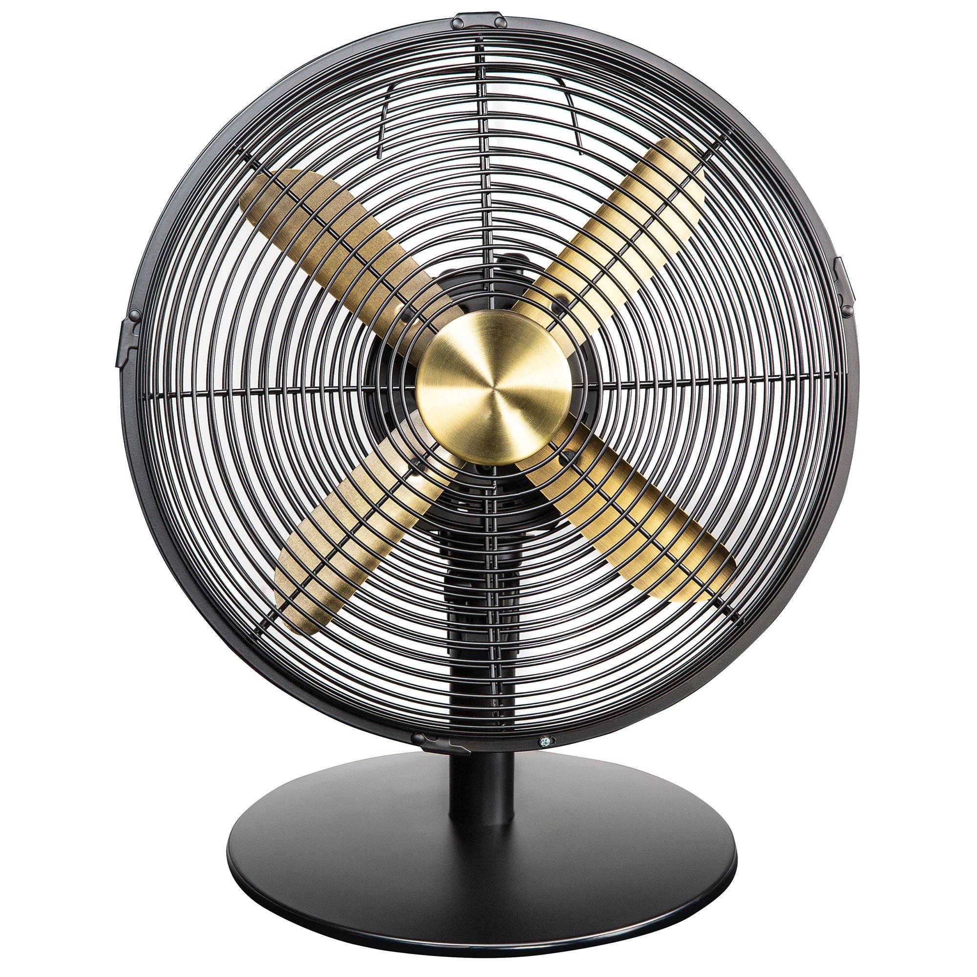 Brushed Gold An - Russell Hobbs - RHMDF1201BG Metal Desk Fan - 1