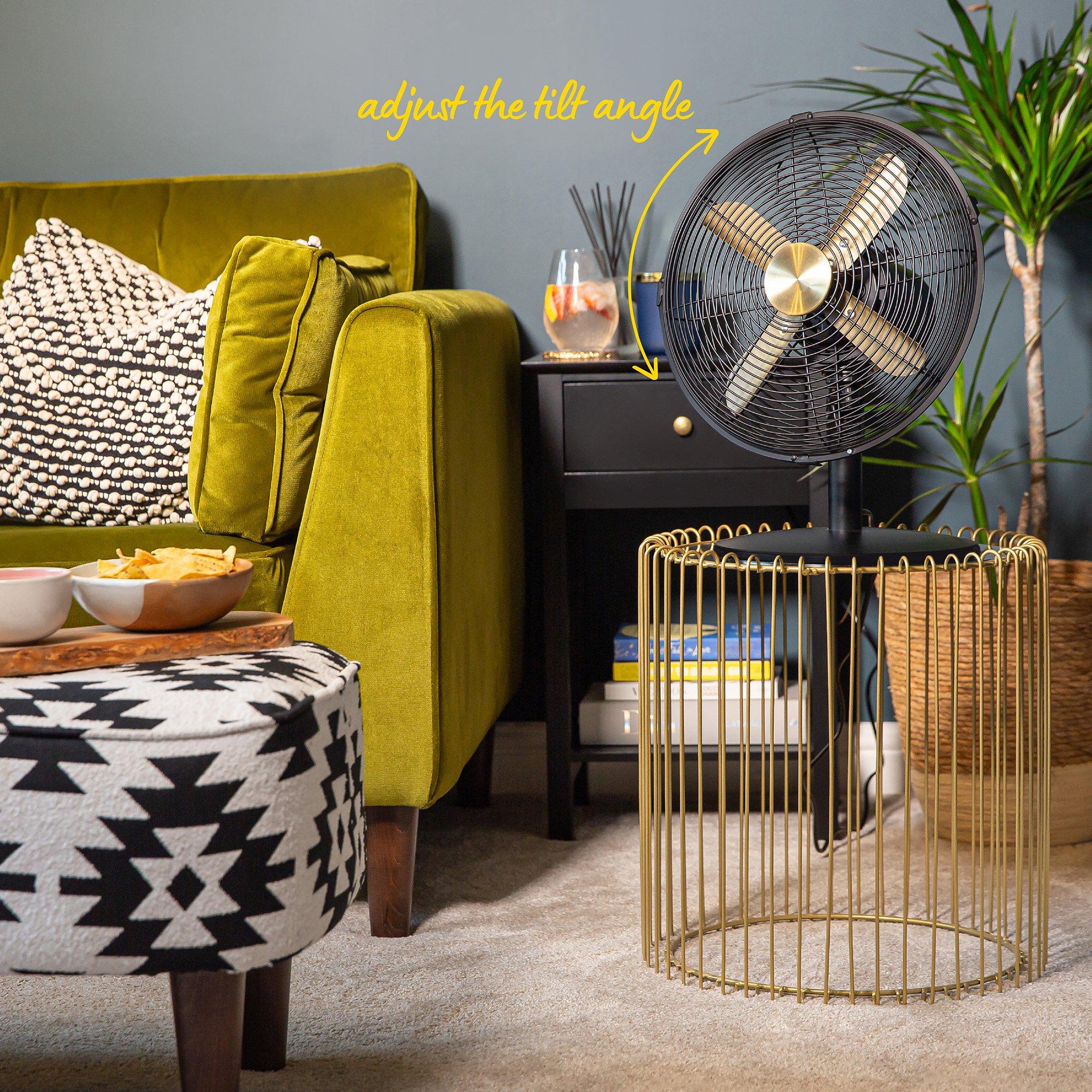 Brushed Gold An - Russell Hobbs - RHMDF1201BG Metal Desk Fan - 7