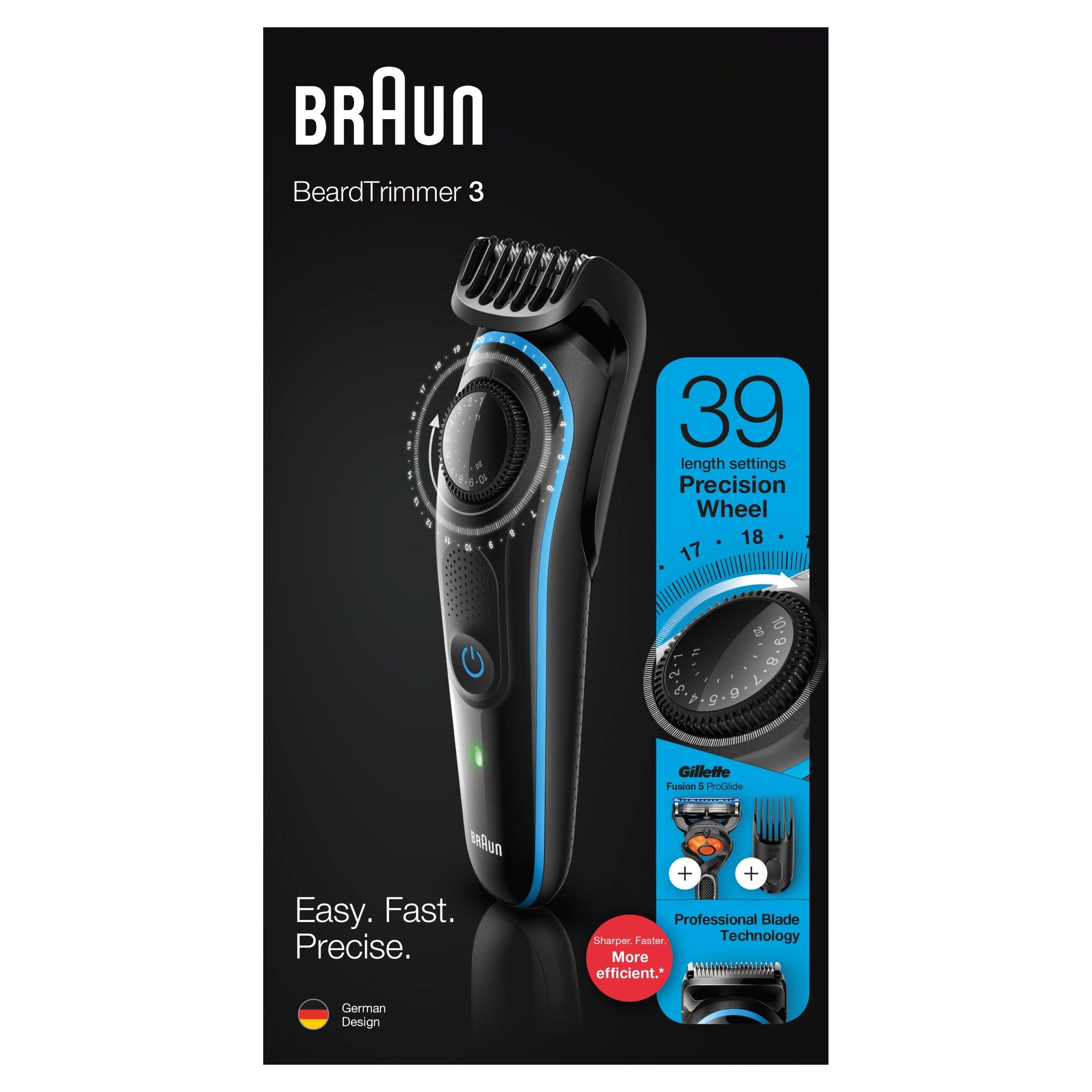 Black - Braun - Men's Beard Trimmer and Hair Clipper - 1
