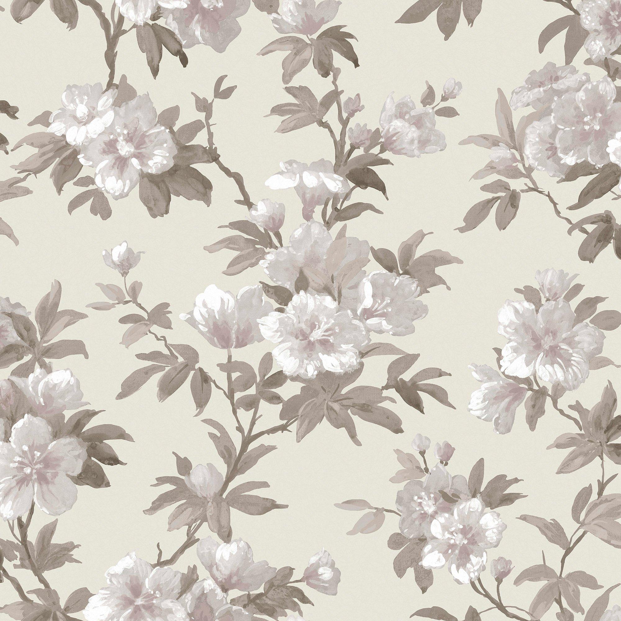 Natural - Laura Ashley - Rosamond Natural Floral Wallpaper - 3