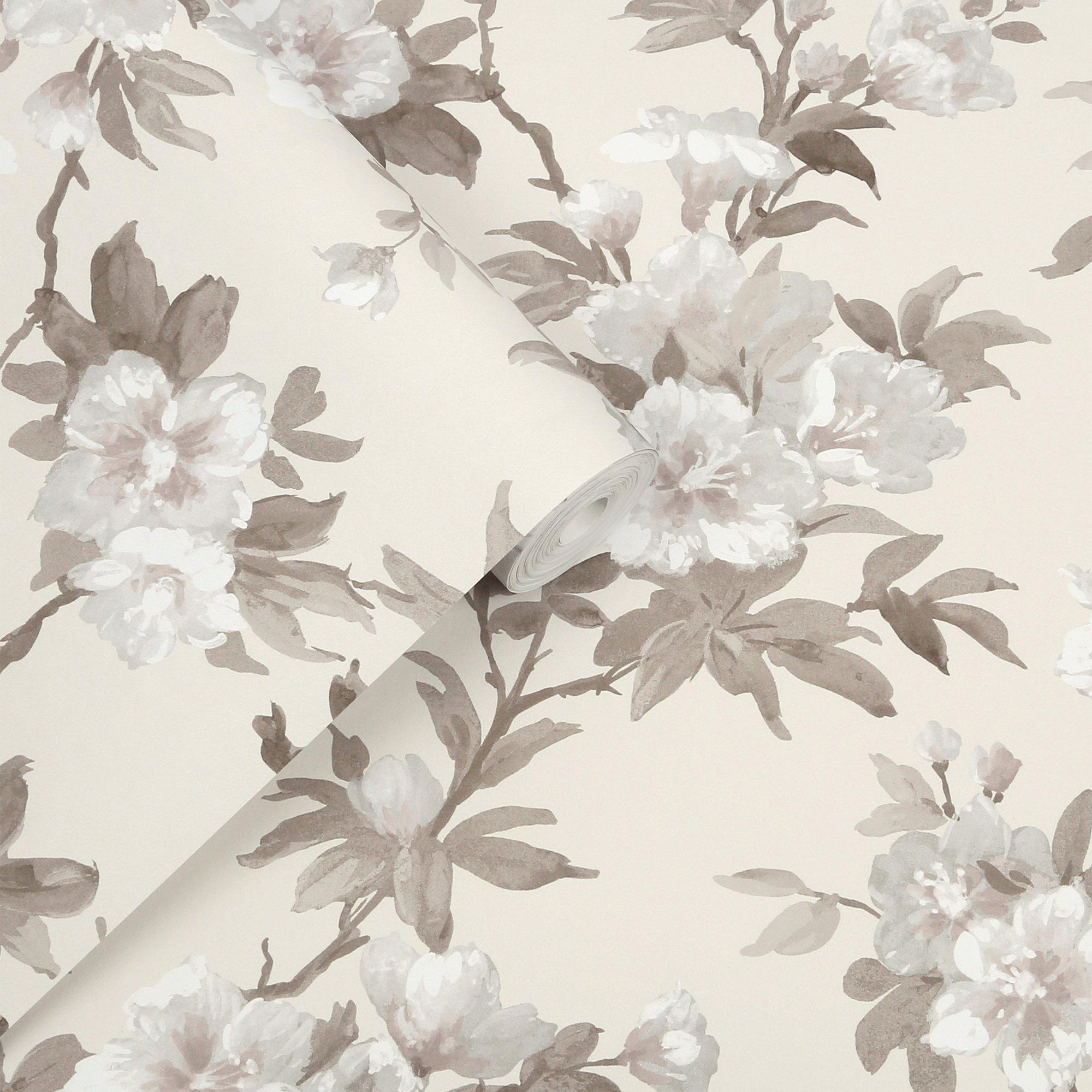Natural - Laura Ashley - Rosamond Natural Floral Wallpaper - 4