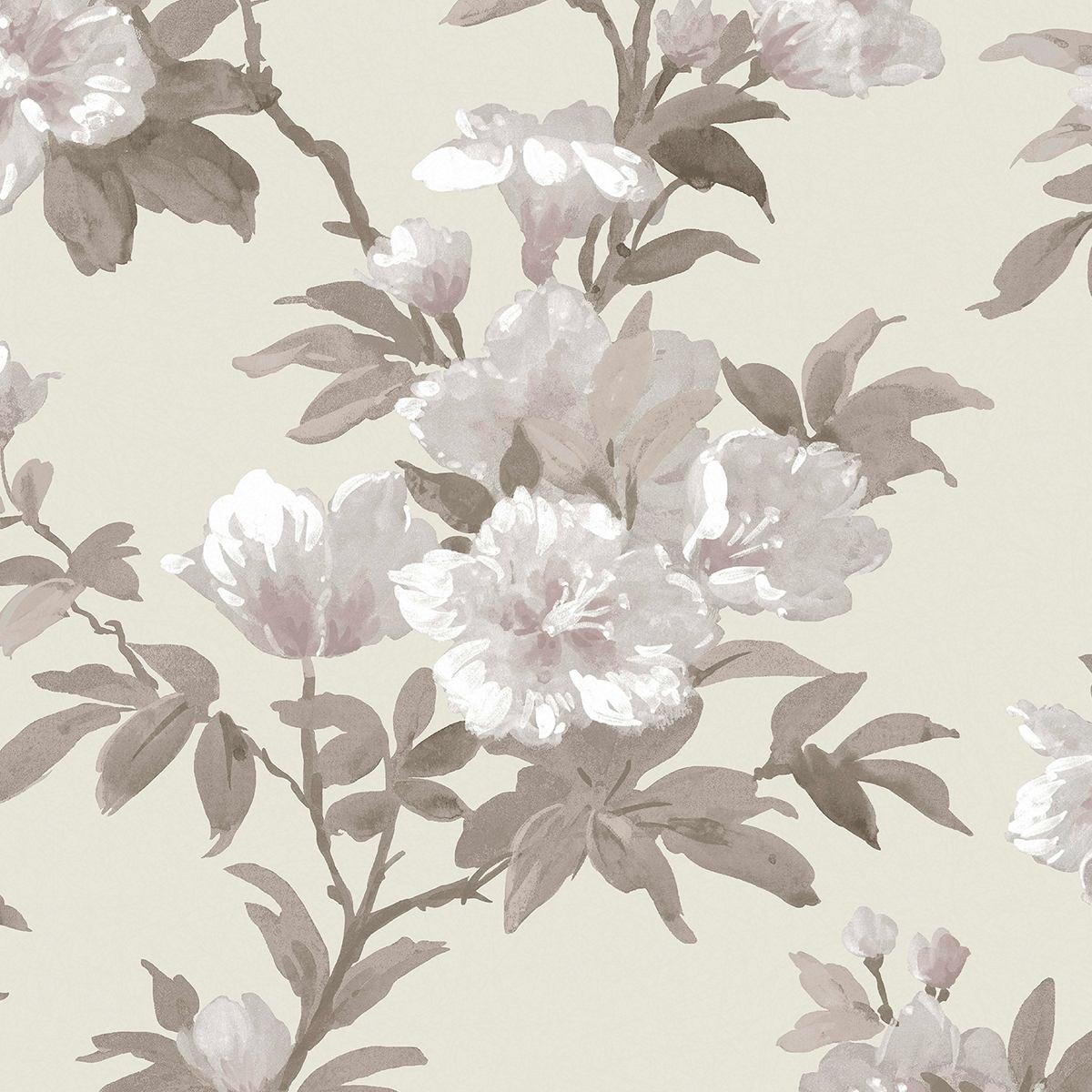 Natural - Laura Ashley - Rosamond Natural Floral Wallpaper - 5