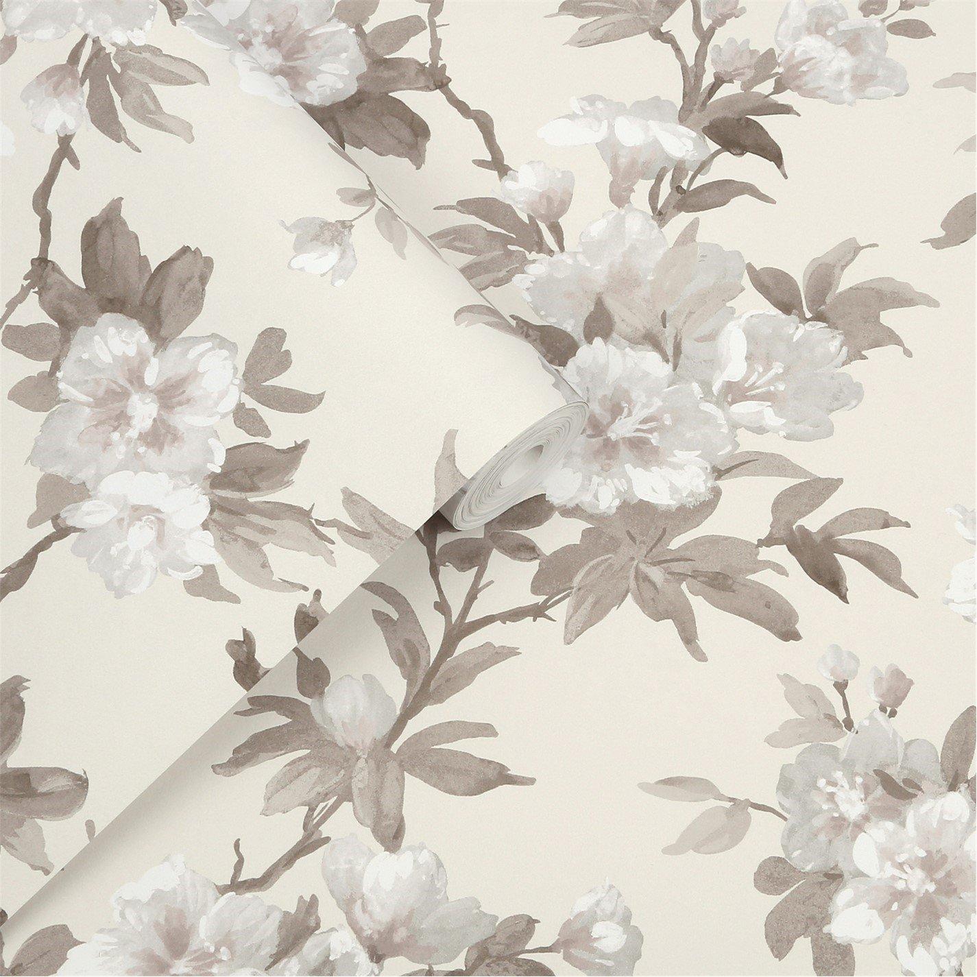 Natural - Laura Ashley - Rosamond Natural Floral Wallpaper - 3