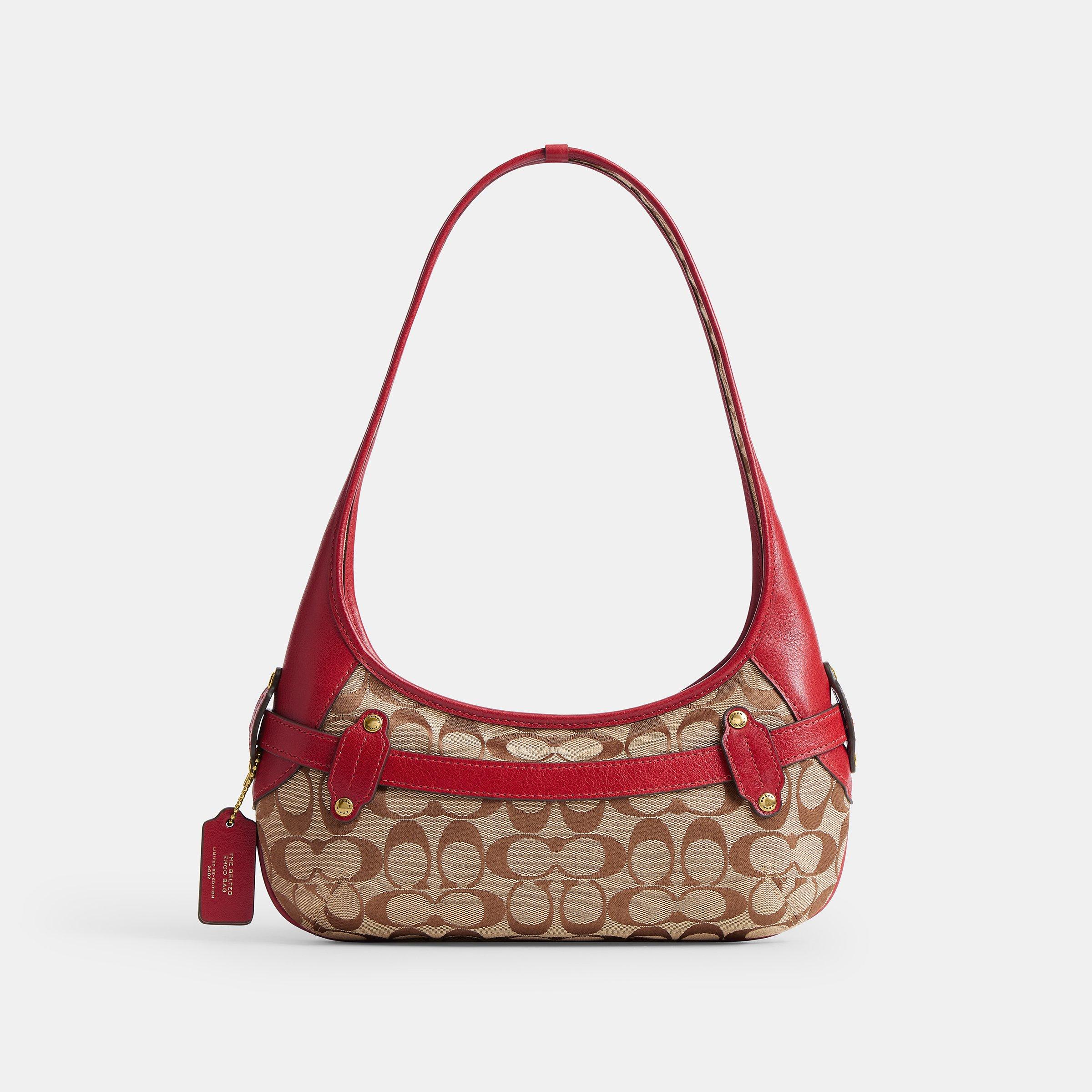B4/POPPY SIG - Coach - Women's Belted Ergo Shoulder Bag