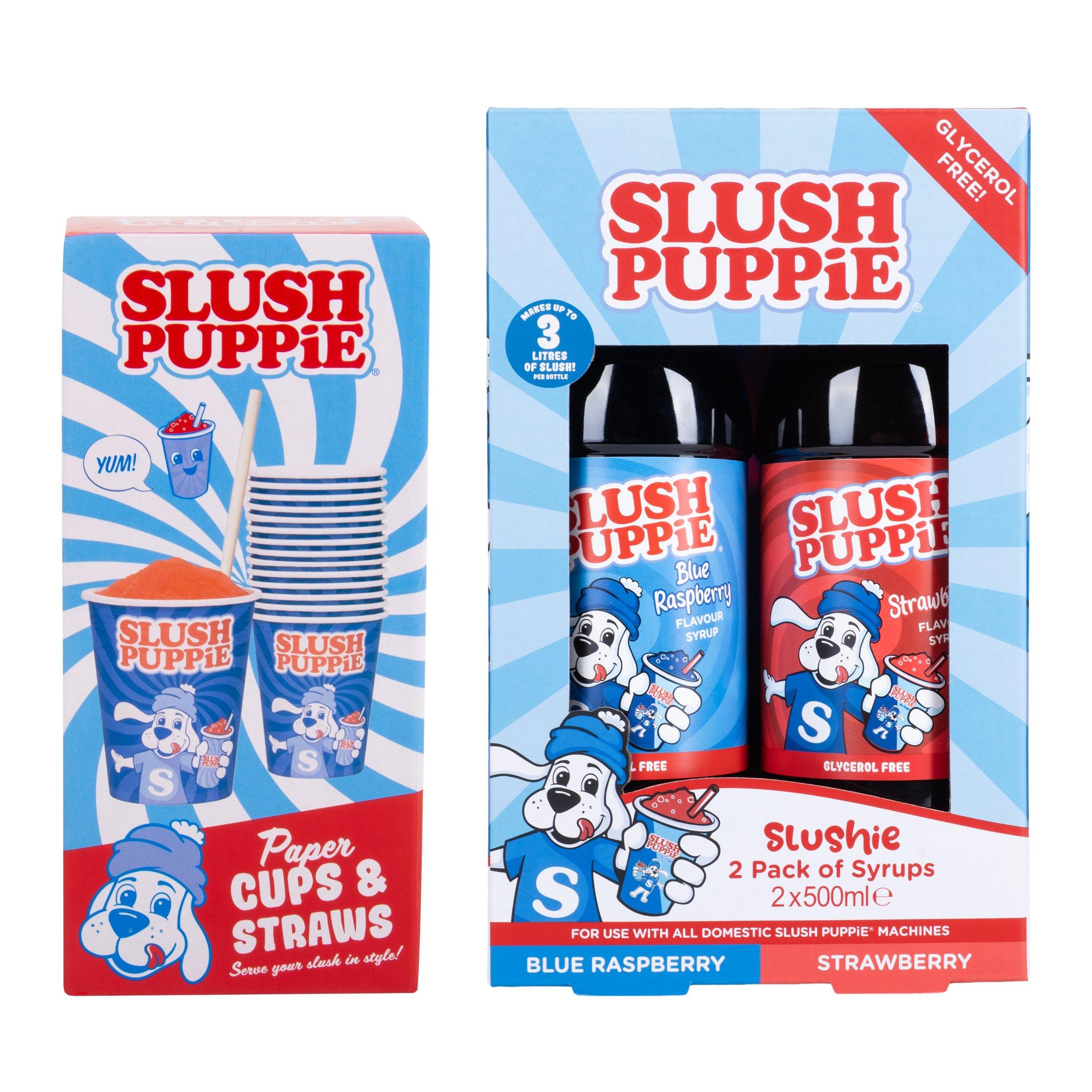 Slush Puppie  2 Pack Syrups & Paper Cups Gift Set - 