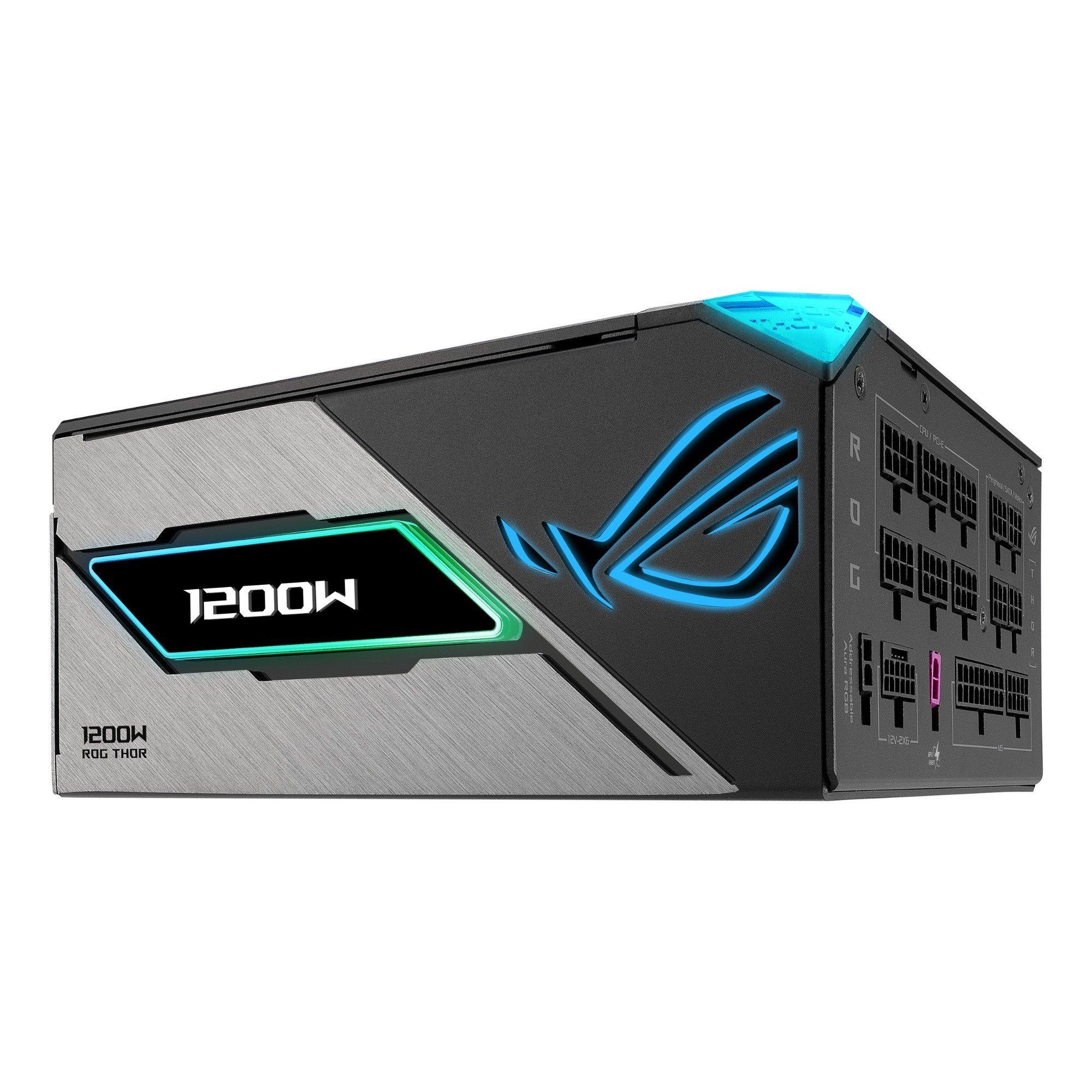 Black - ASUS - 1200W ROG Thor Platinum III Modular ATX3.1 Power Supply - 3