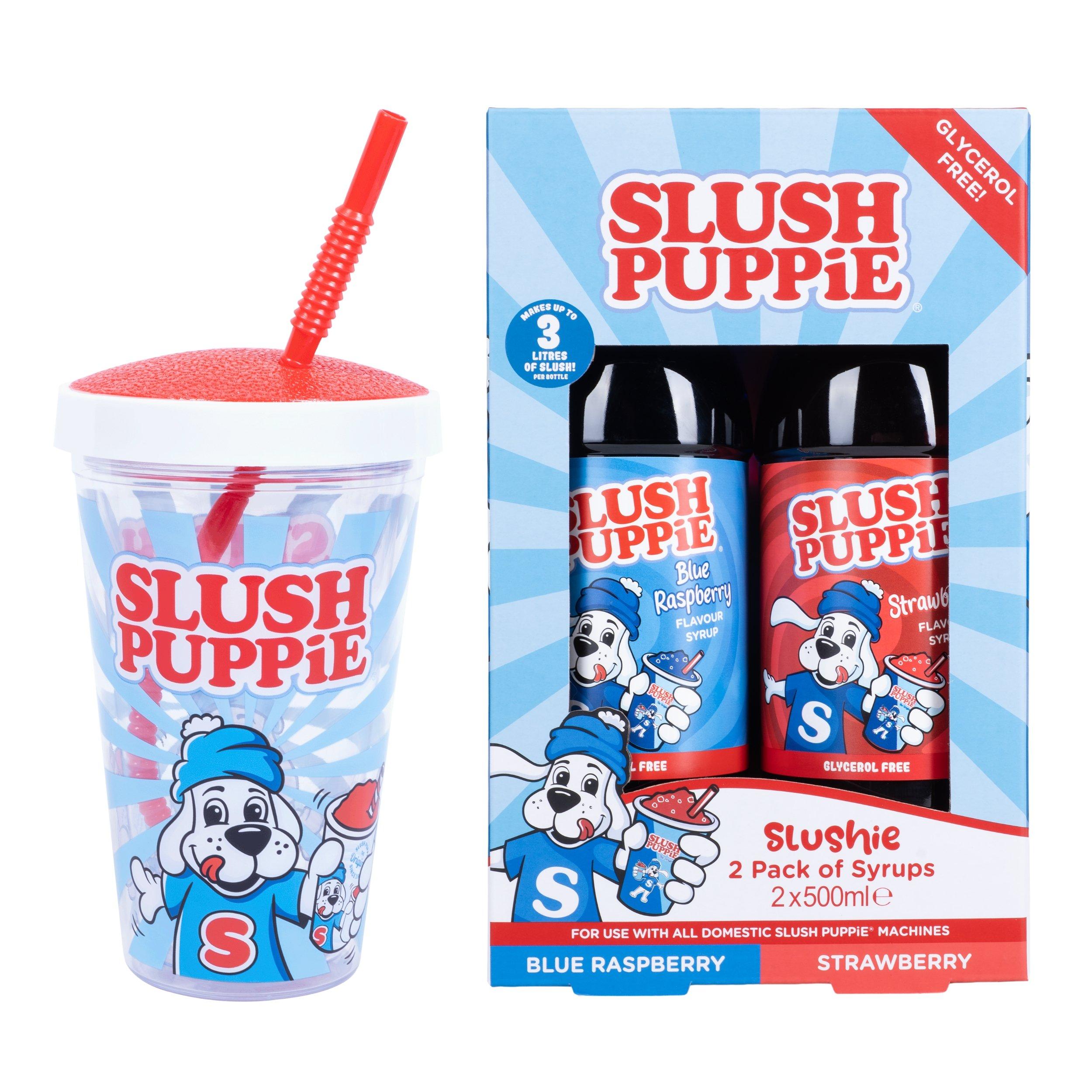Slush Puppie  2 Pack Syrups & Straw Cup Gift Set - 