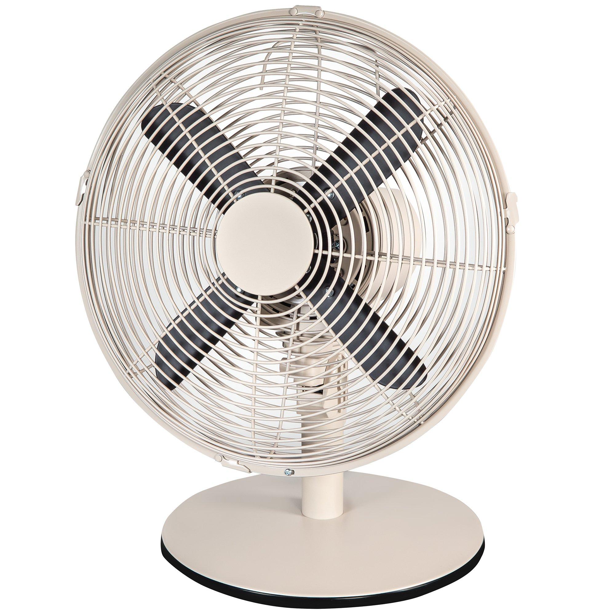 Greige And Blac - Russell Hobbs - RHMDF1201GR Metal Desk Fan in Greige - 9