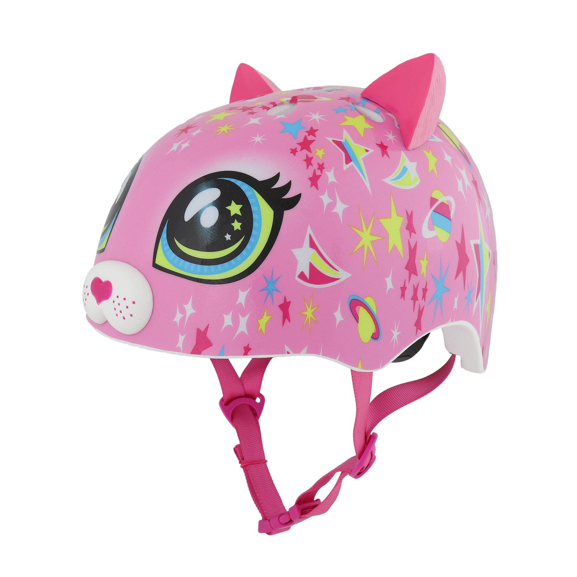 Raskullz  Kids Fit System Child Helmet 5+ Astro Cat Pink - 48-52cm