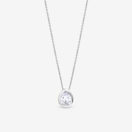 Simply Silver Sterling Silver 925 CZ Pear Pendant